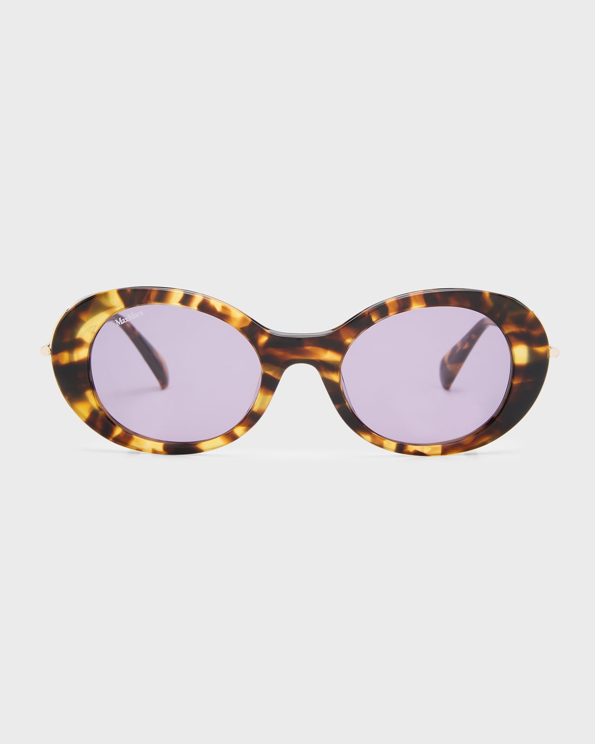 Max Mara Malibu10 Acetate & Metal Round Sunglasses