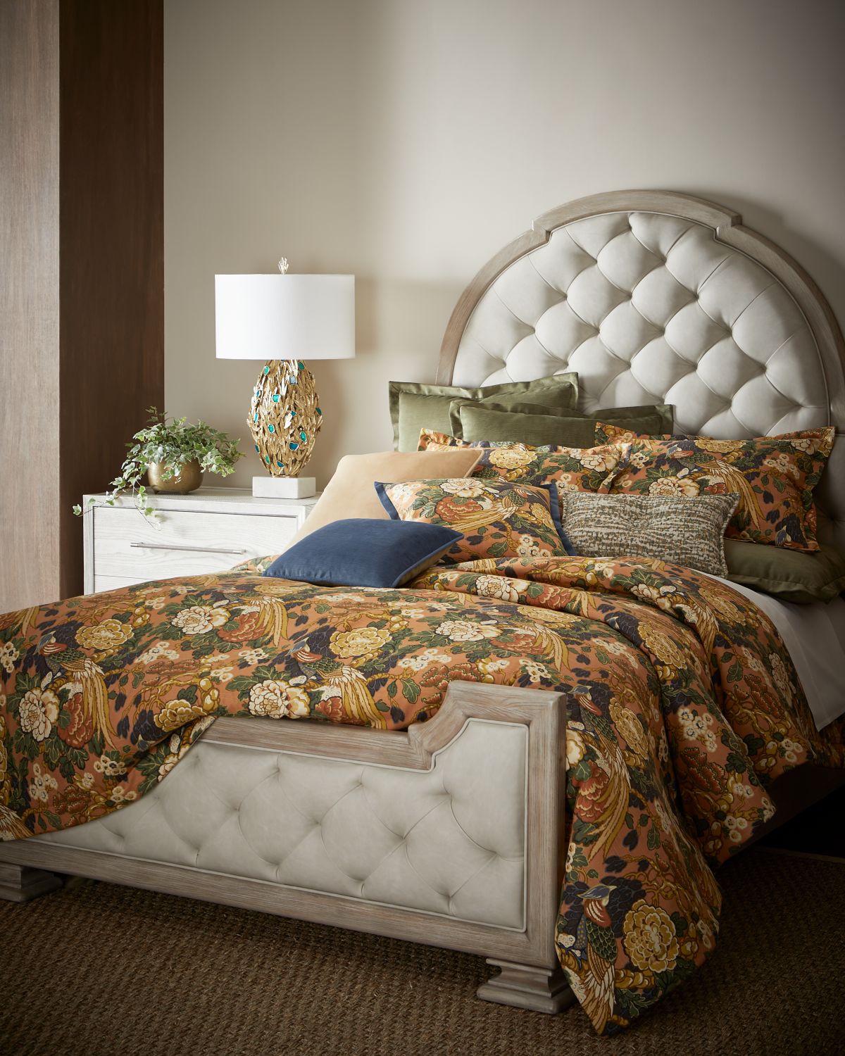Sherry Kline Home Bryson Velvet Box Pleat Bed Skirt, | Thumbnail 2