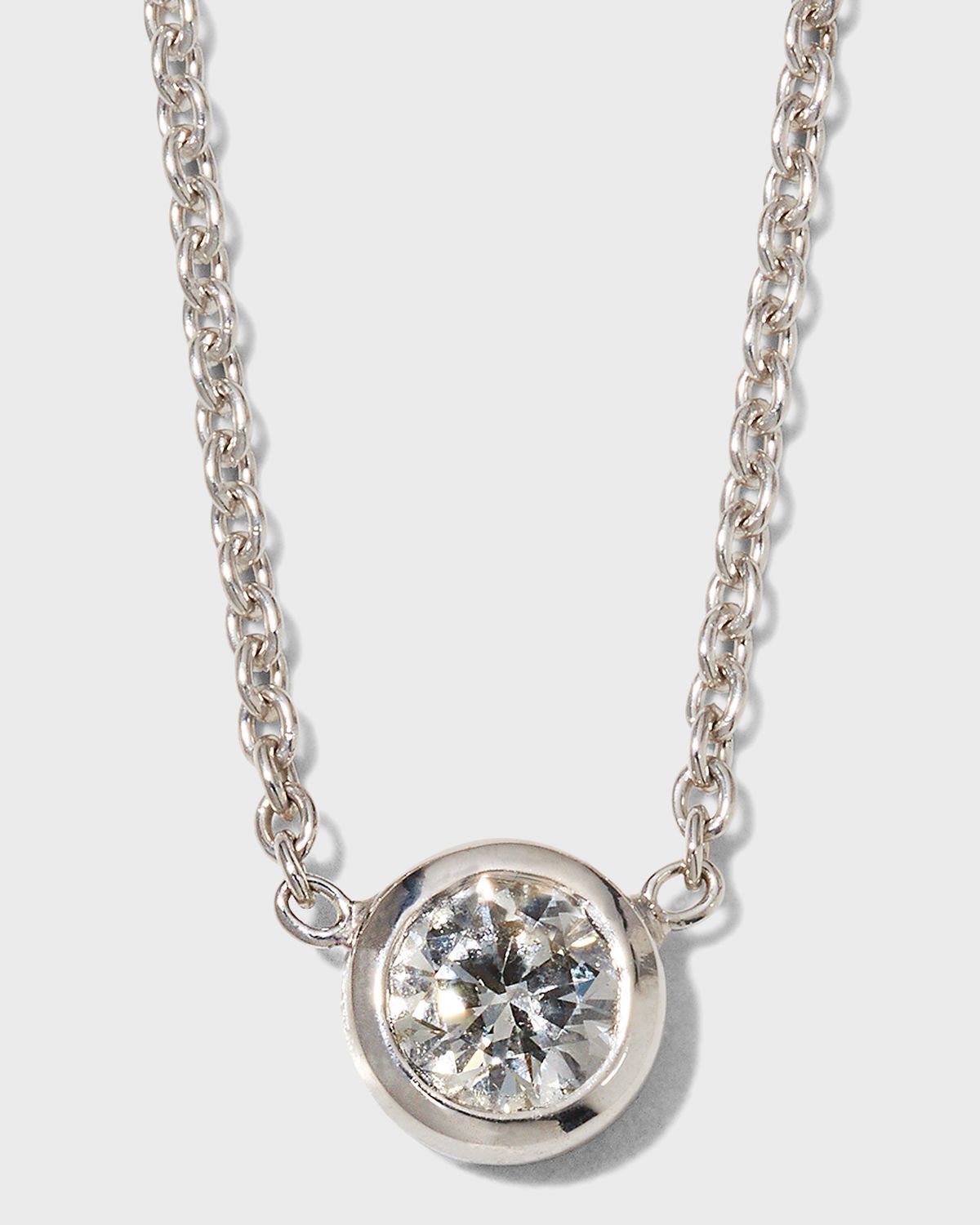 Roberto Coin 18K Gold Single Diamond Bezel Necklace