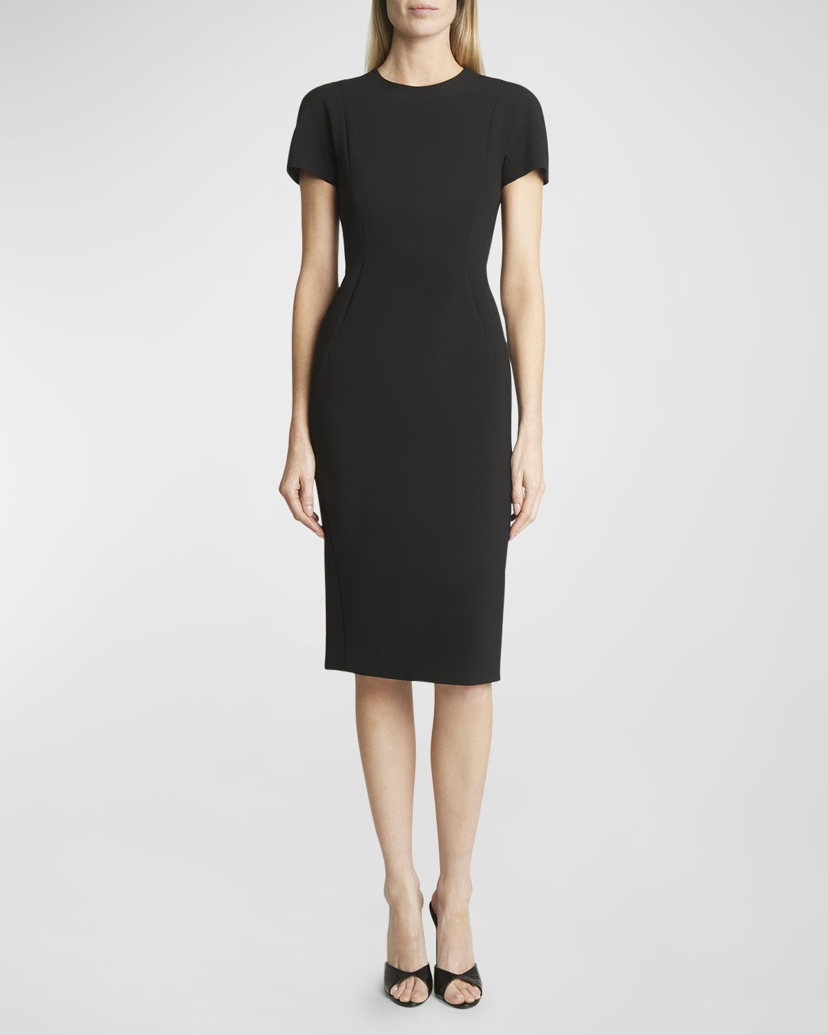 Victoria Beckham Fitted T-Shirt Sheath Dress