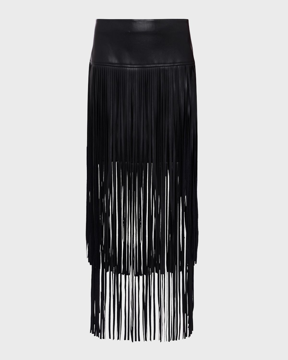 L 'Agence Karolina Faux Leather Fringe Skirt | Thumbnail 2