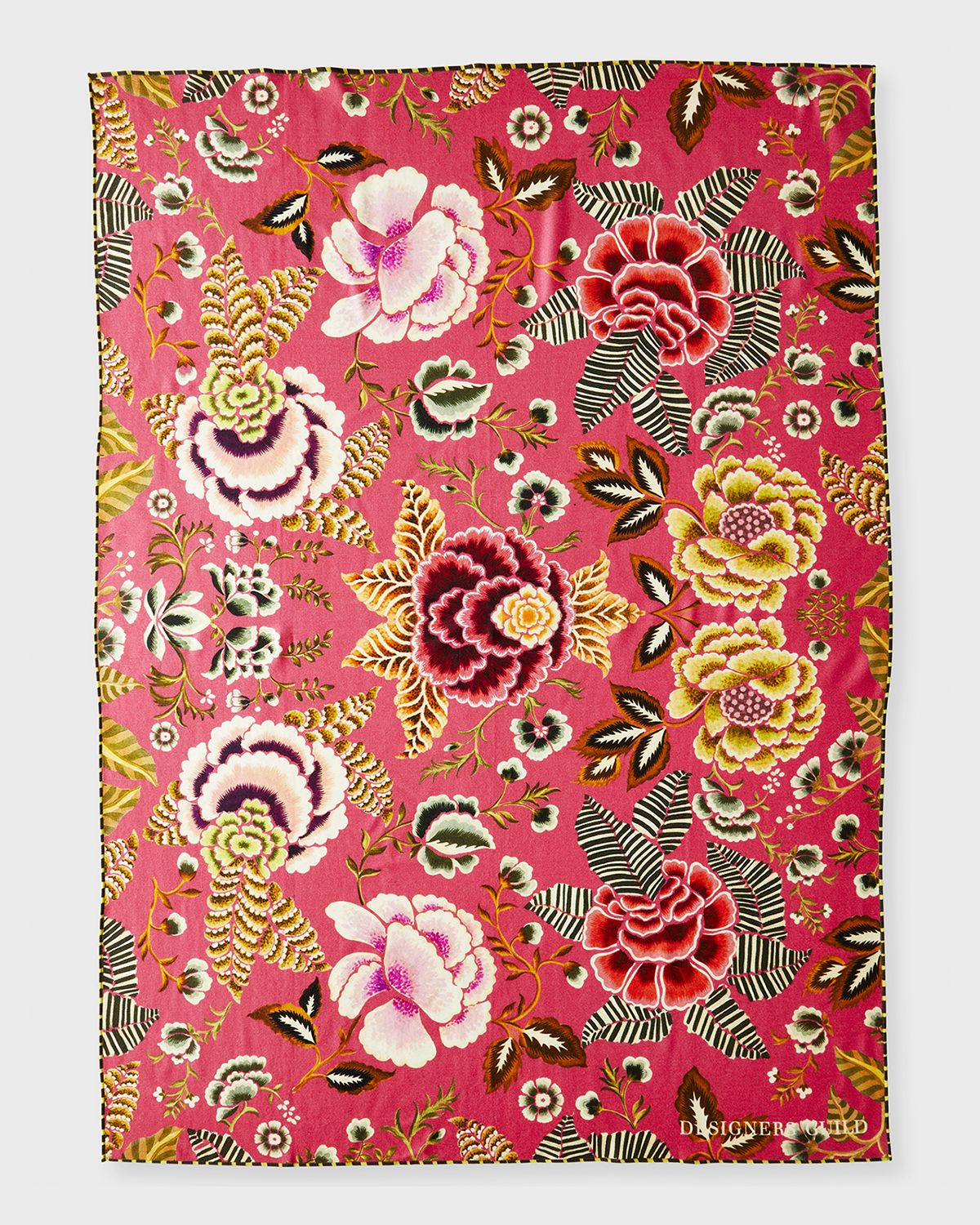 Designers Guild Rose De Damas Cerise Throw, 51" x 71"