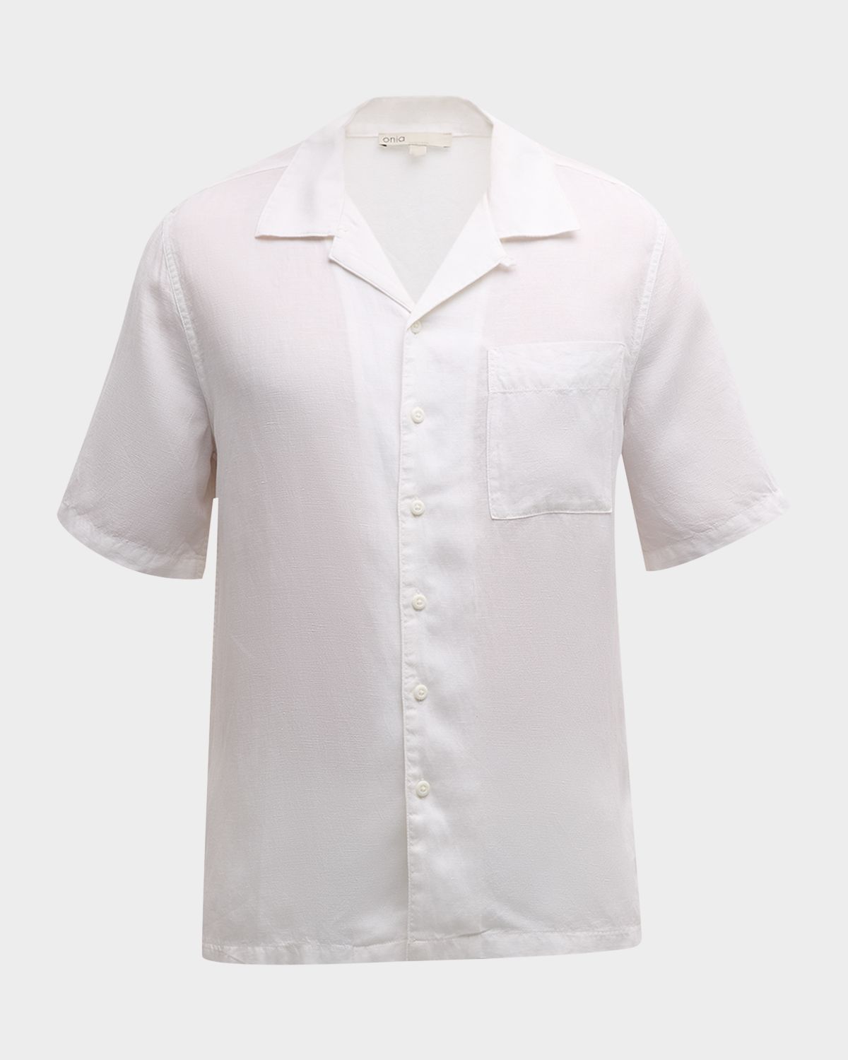 Onia Men 's Air Linen Convertible Collar Short-Sleeve Shirt | Thumbnail 8 Onia Men 's Air Linen Convertible Collar Short-Sleeve Shirt | Thumbnail 8