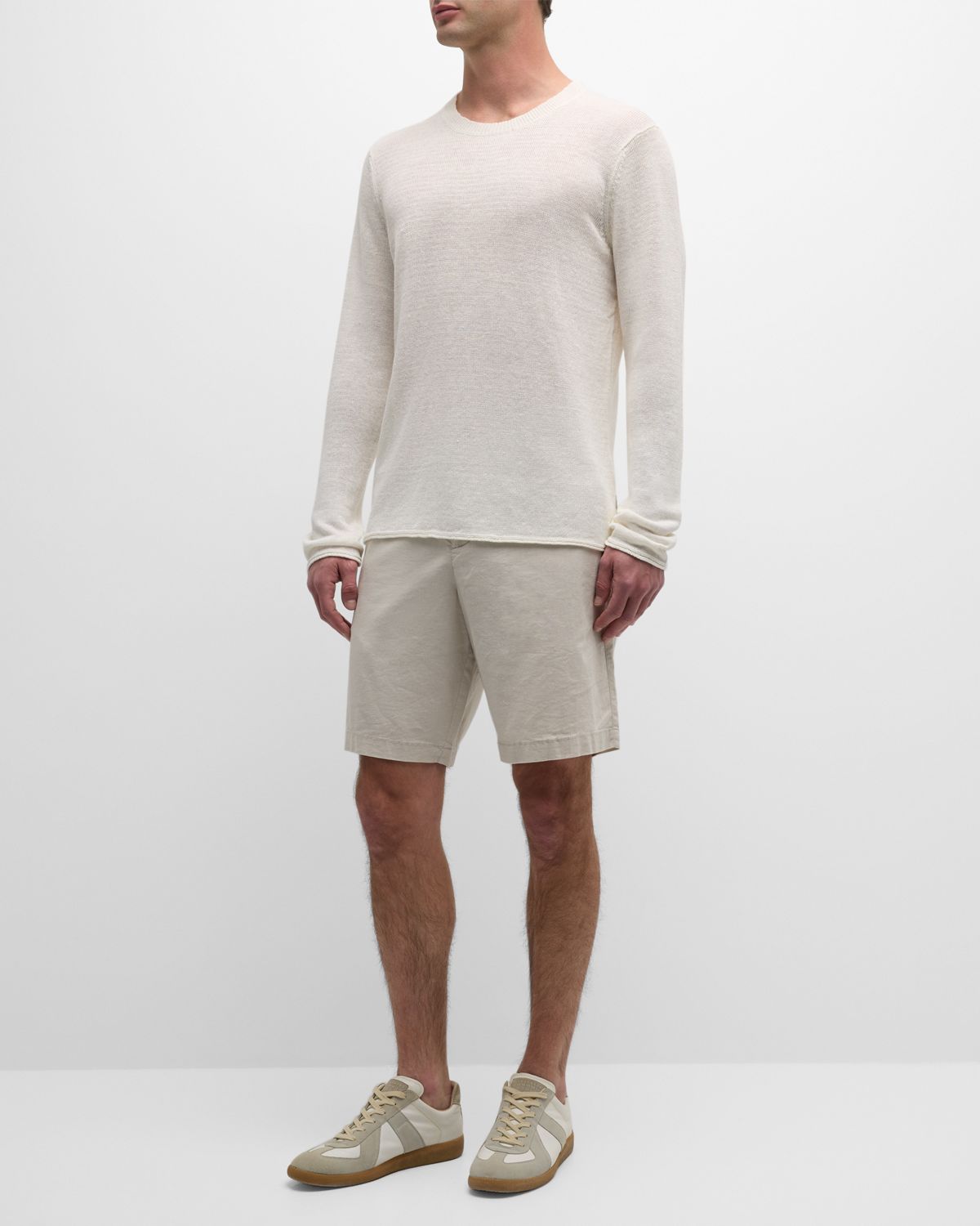 Onia Men 's Kevin Linen Crewneck Sweater