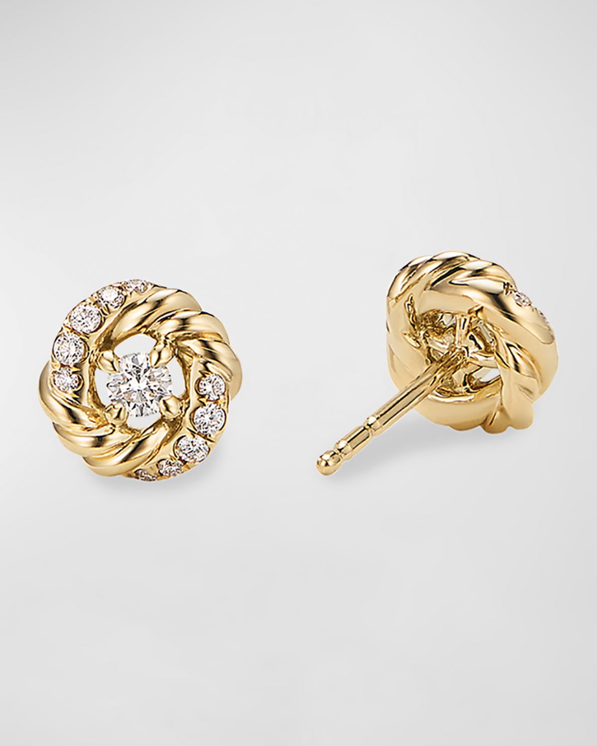 David Yurman Petite Pave Infinity Stud Earrings