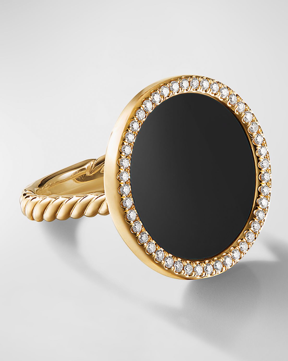 David Yurman DY Elements Ring with Gemstone and Diamonds in 18K Gold