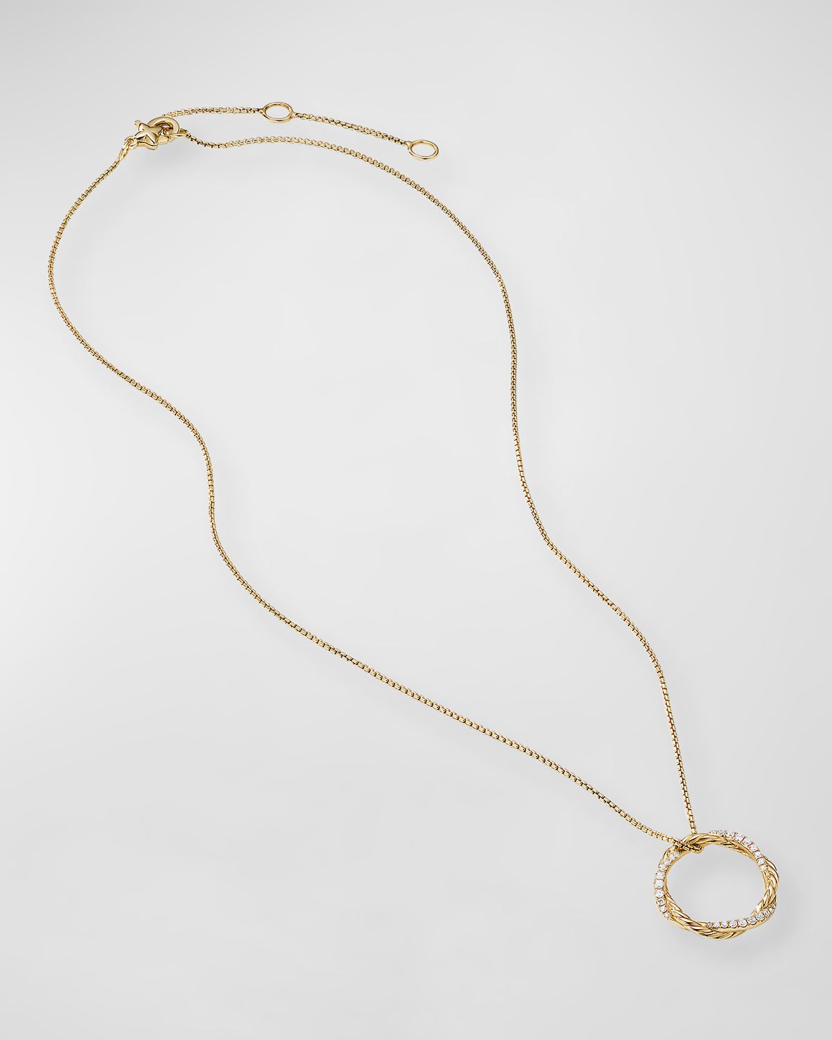 David Yurman Petite Pave Infinity Pendant Necklace