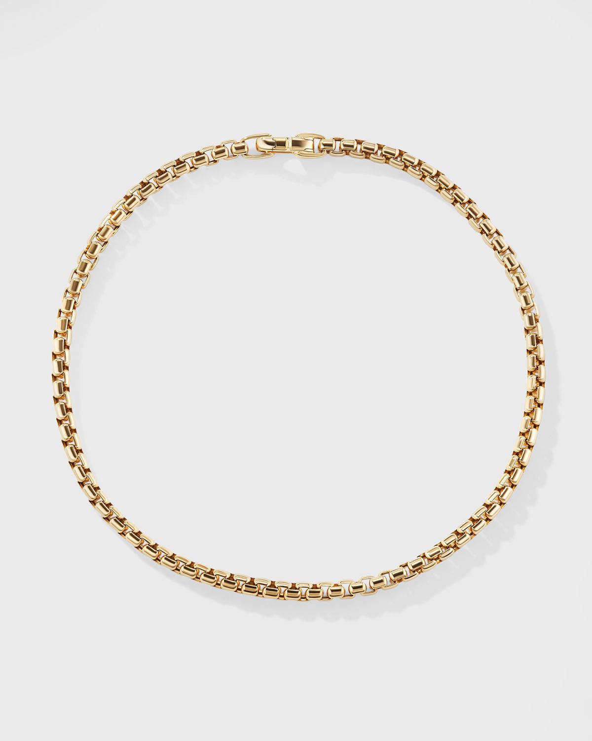 David Yurman DY Bel Aire Box Chain Bracelet in 18K Gold, 2.7mm