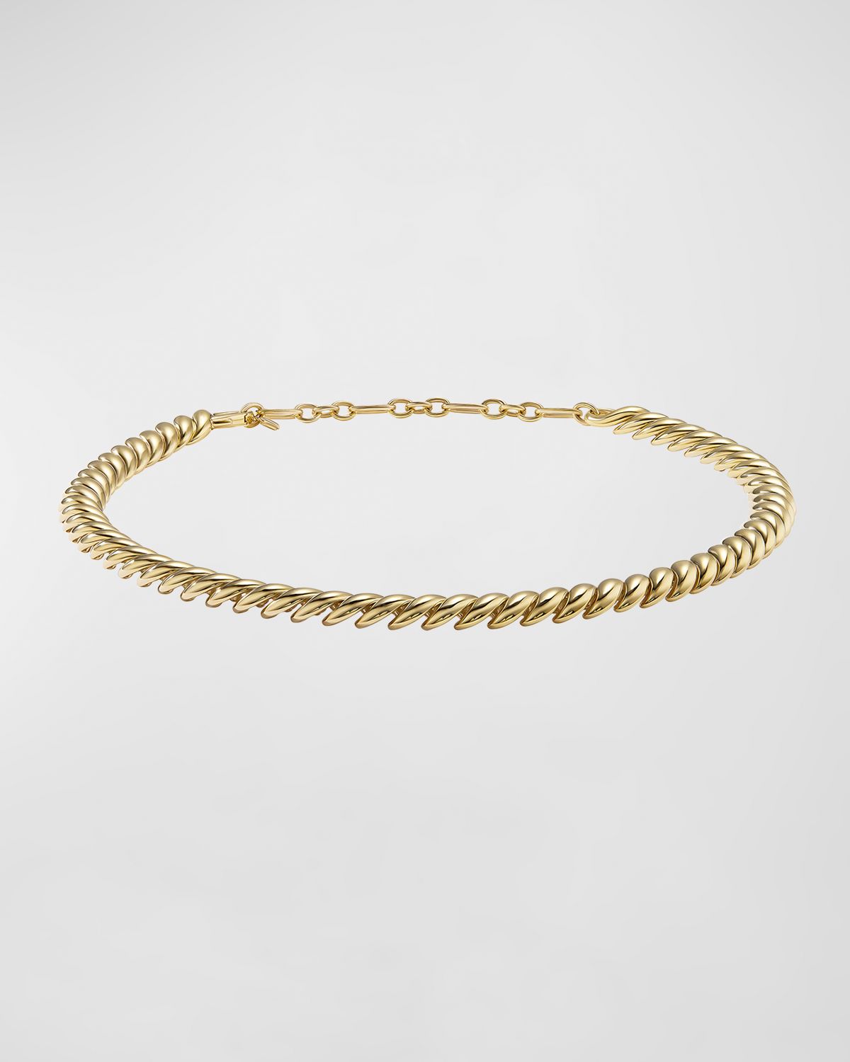David Yurman Sculpted Cable Necklace in 18K Gold, 8.5mm, 18"L