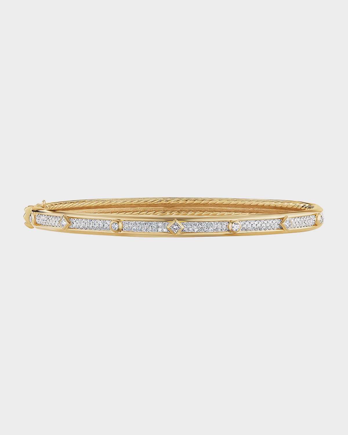 David Yurman Modern Renaissance Bracelet with Diamonds in 18K Gold, 4.5mm