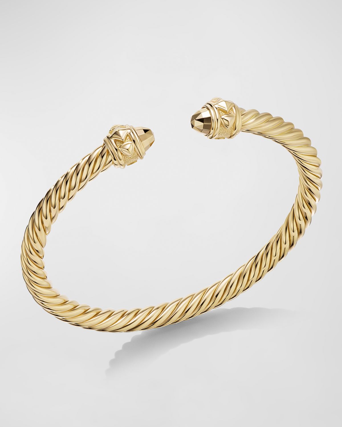 David Yurman Renaissance Cable Bracelet in 18K Gold, 5mm, Size L