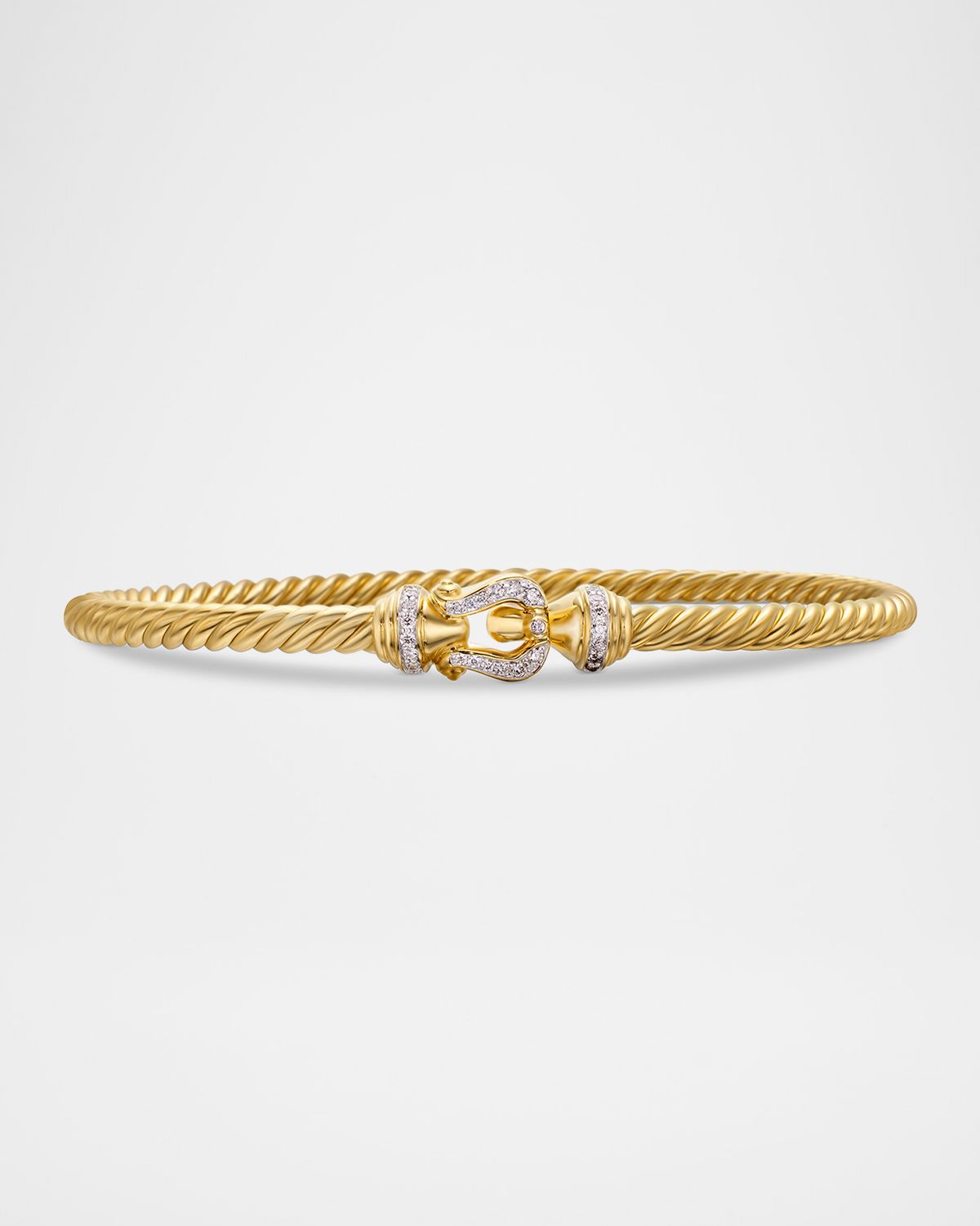 David Yurman 3.5mm Buckle Bracelet in 18K Gold
