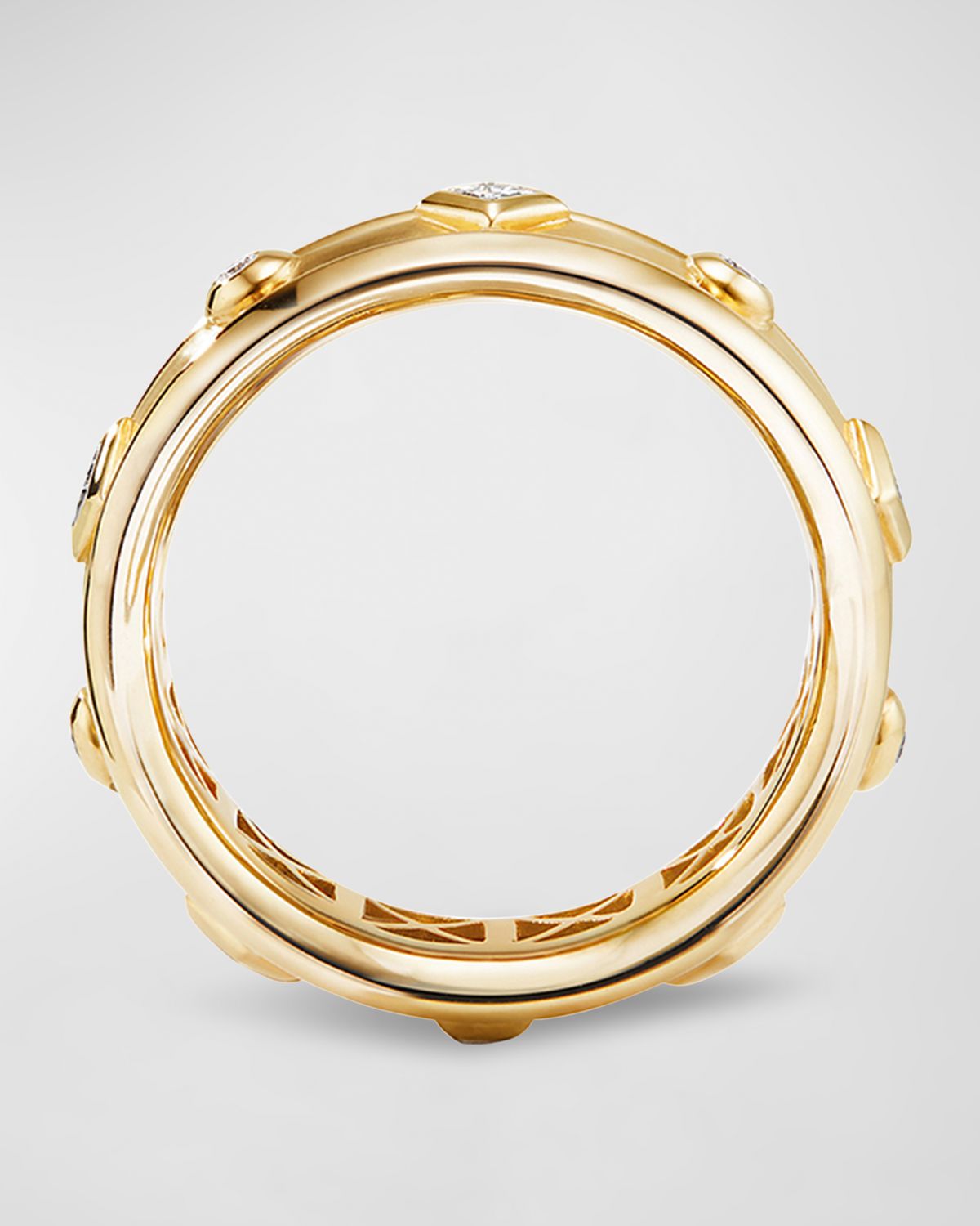 David Yurman 18k Modern Renaissance Ring w/ Diamonds