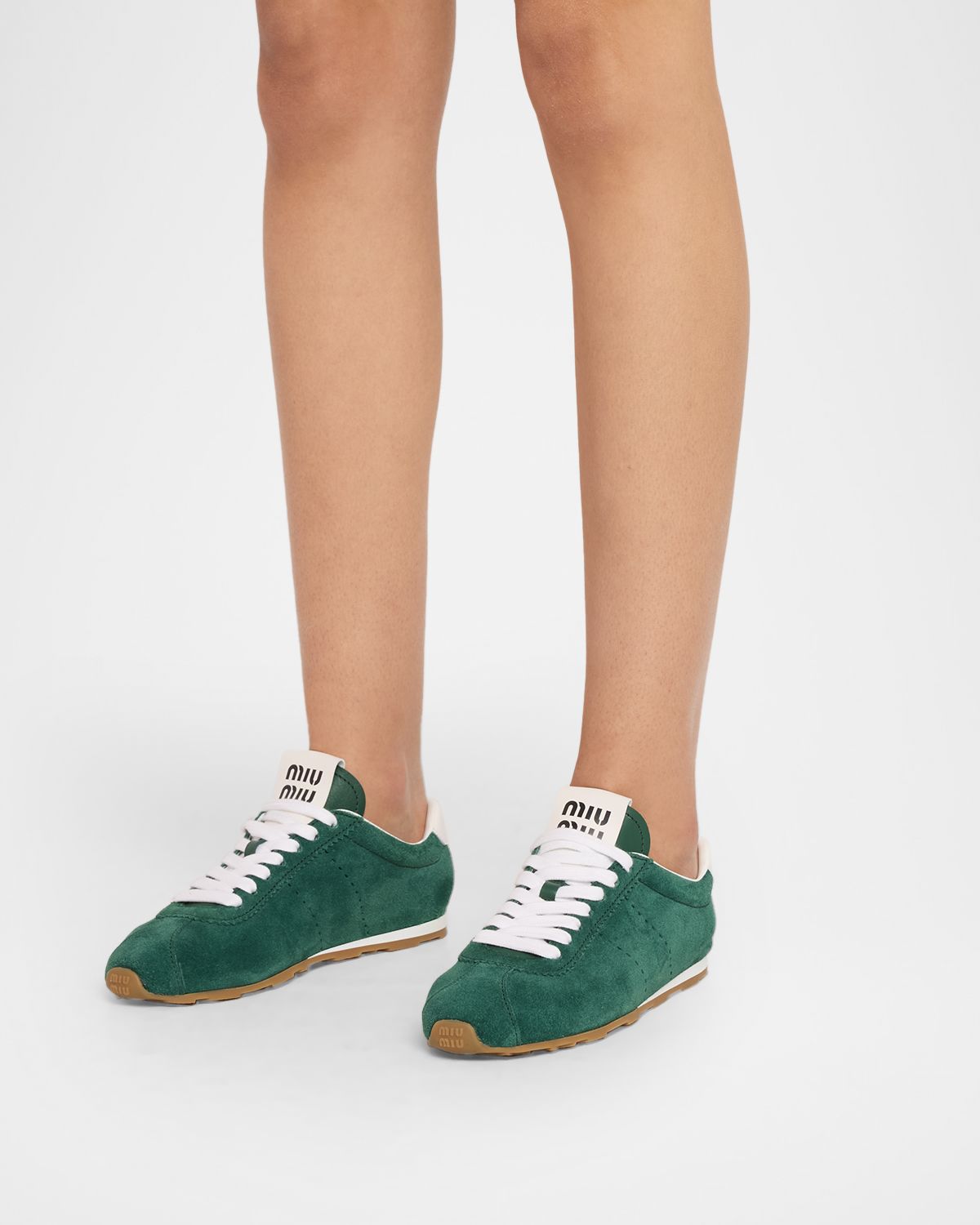 Miu Miu Suede Bicolor Retro Trainer Sneakers | Thumbnail 7