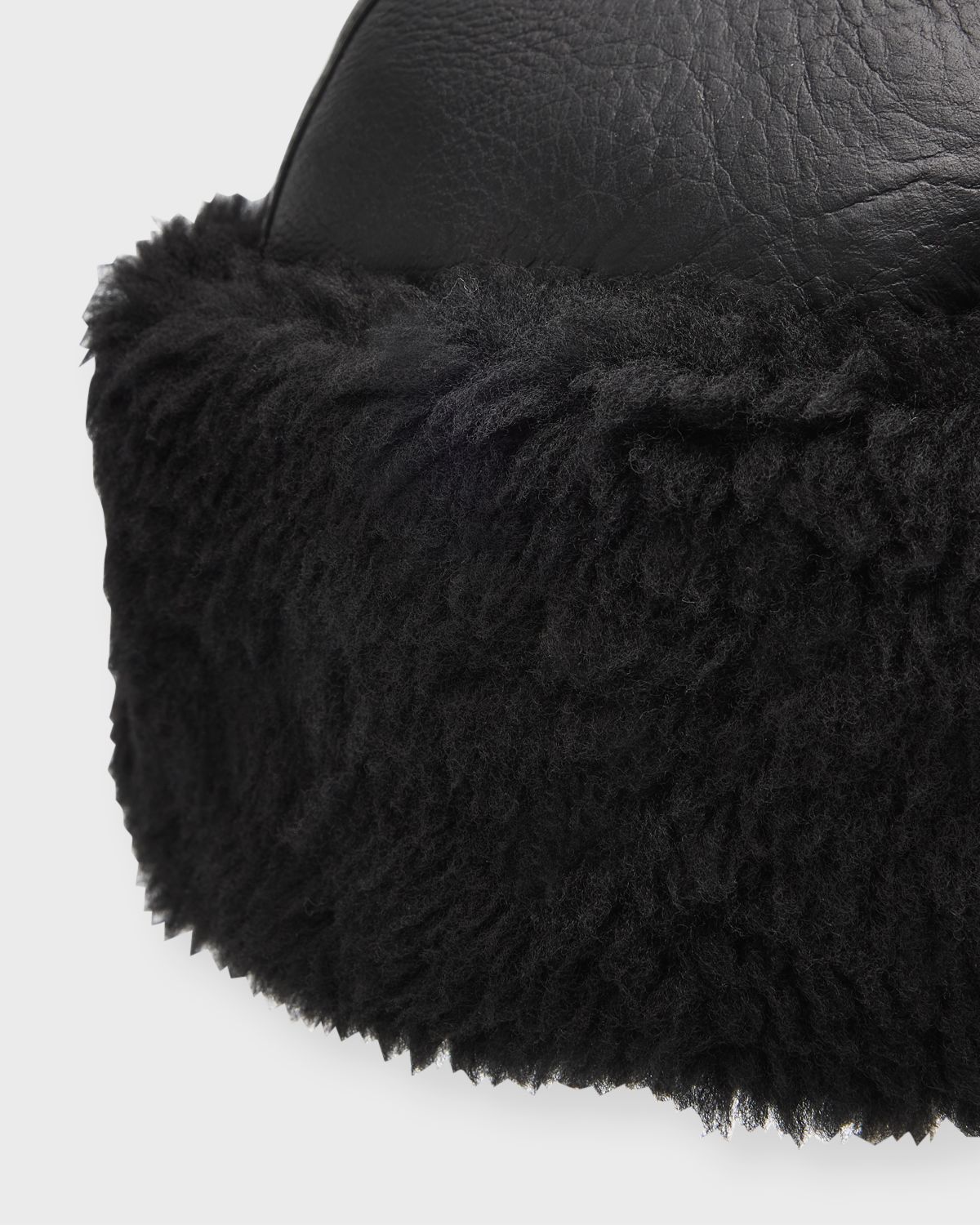 Toteme Leather Shearling Cuff Beanie