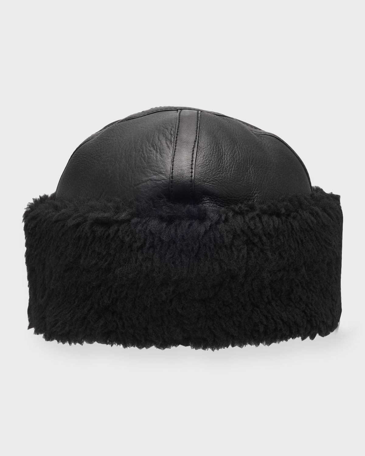 Toteme Leather Shearling Cuff Beanie | Thumbnail 4