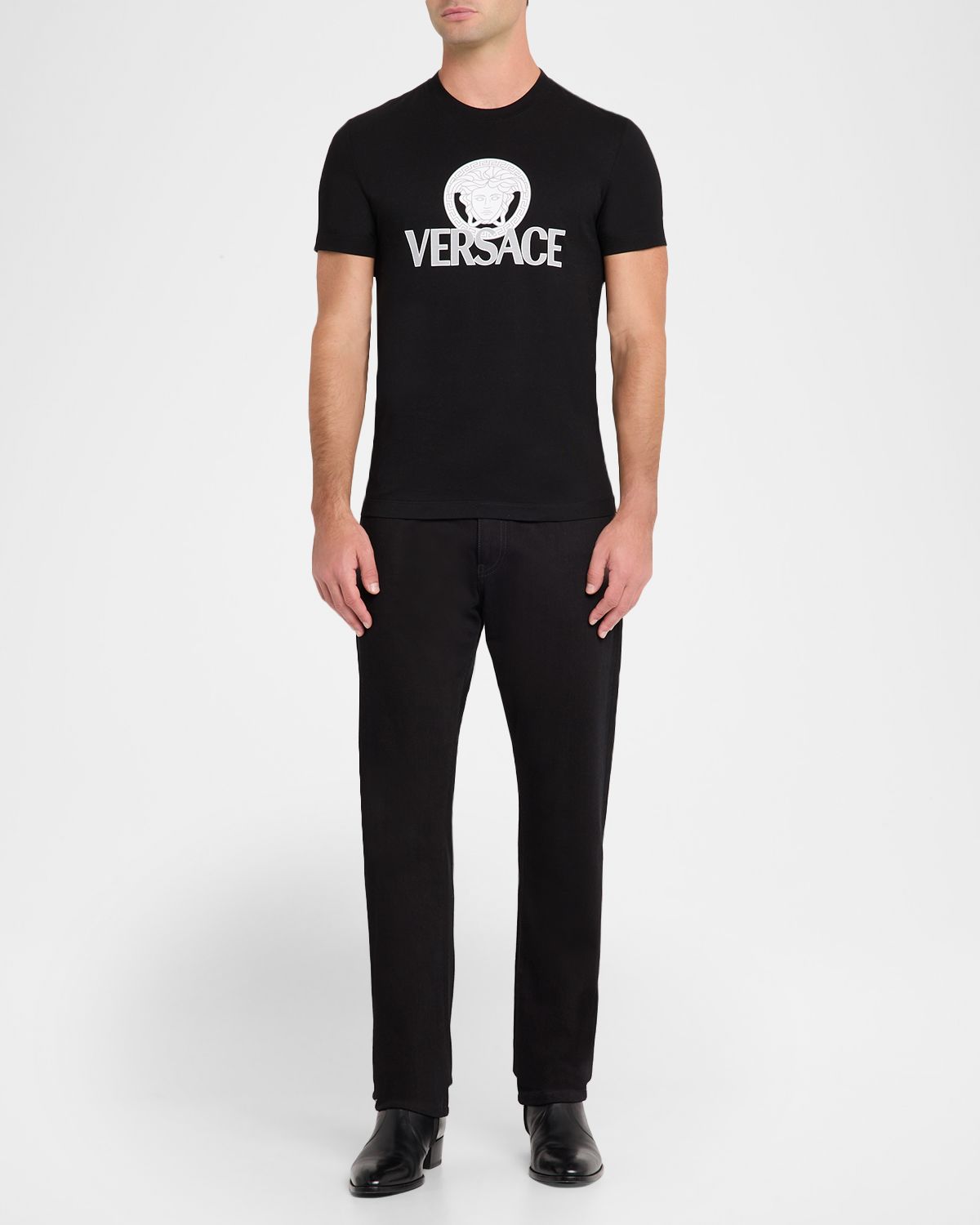 Versace Men 's Medusa Logo T-Shirt | Thumbnail 5 Versace Men 's Medusa Logo T-Shirt | Thumbnail 5