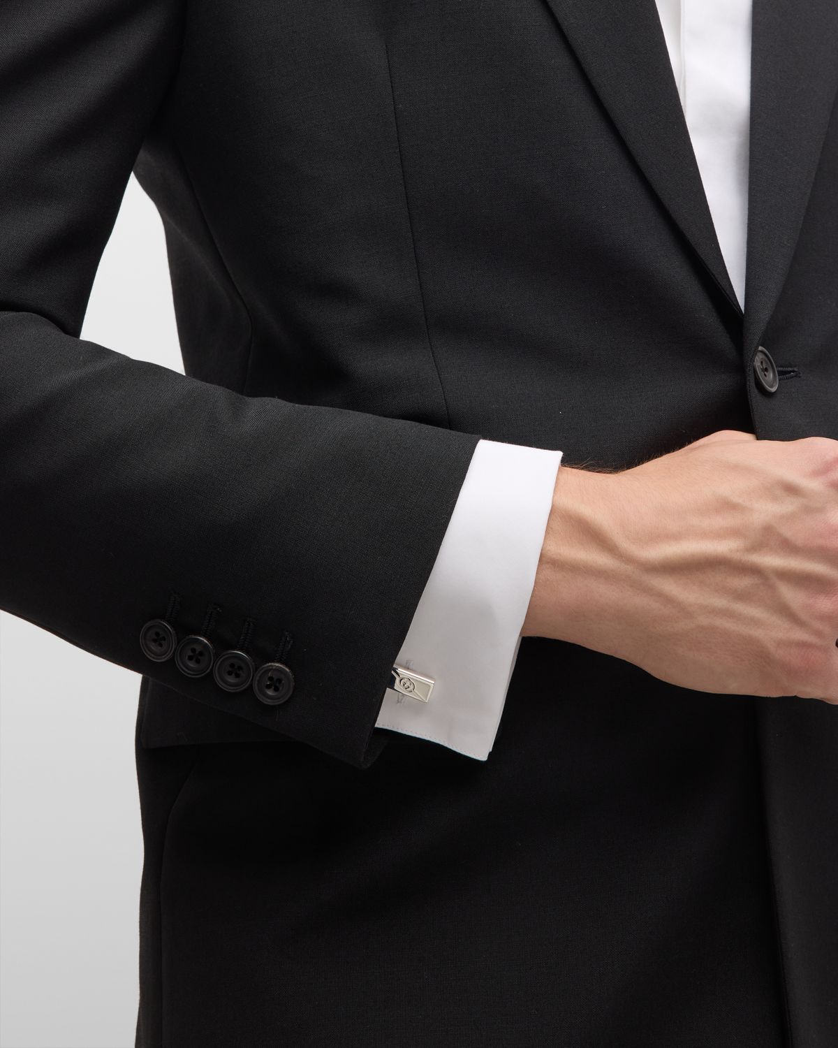 Gucci Men 's  Tag Cufflinks, Silver