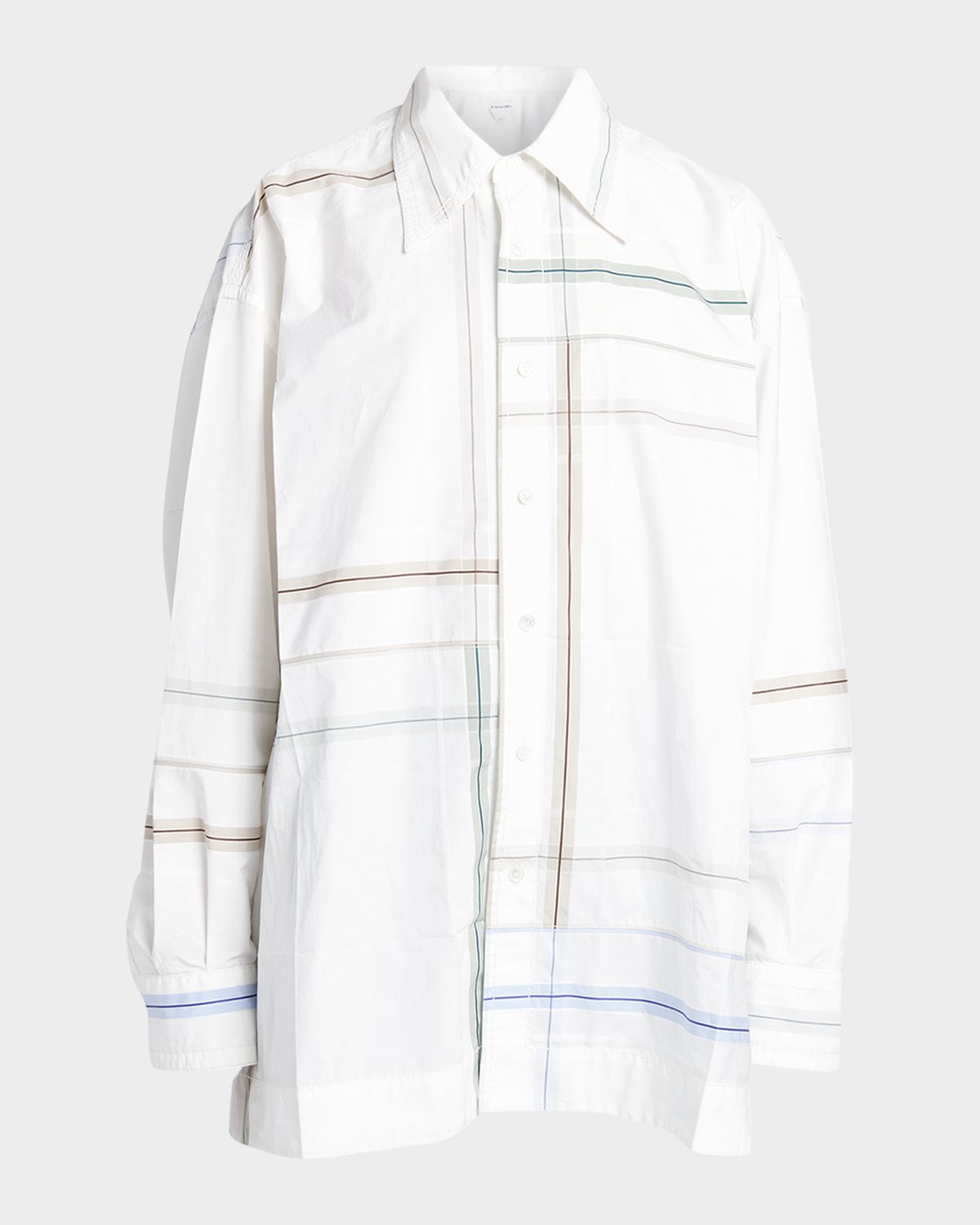 Bottega Veneta Abstract-Print Oversized Collared Shirt