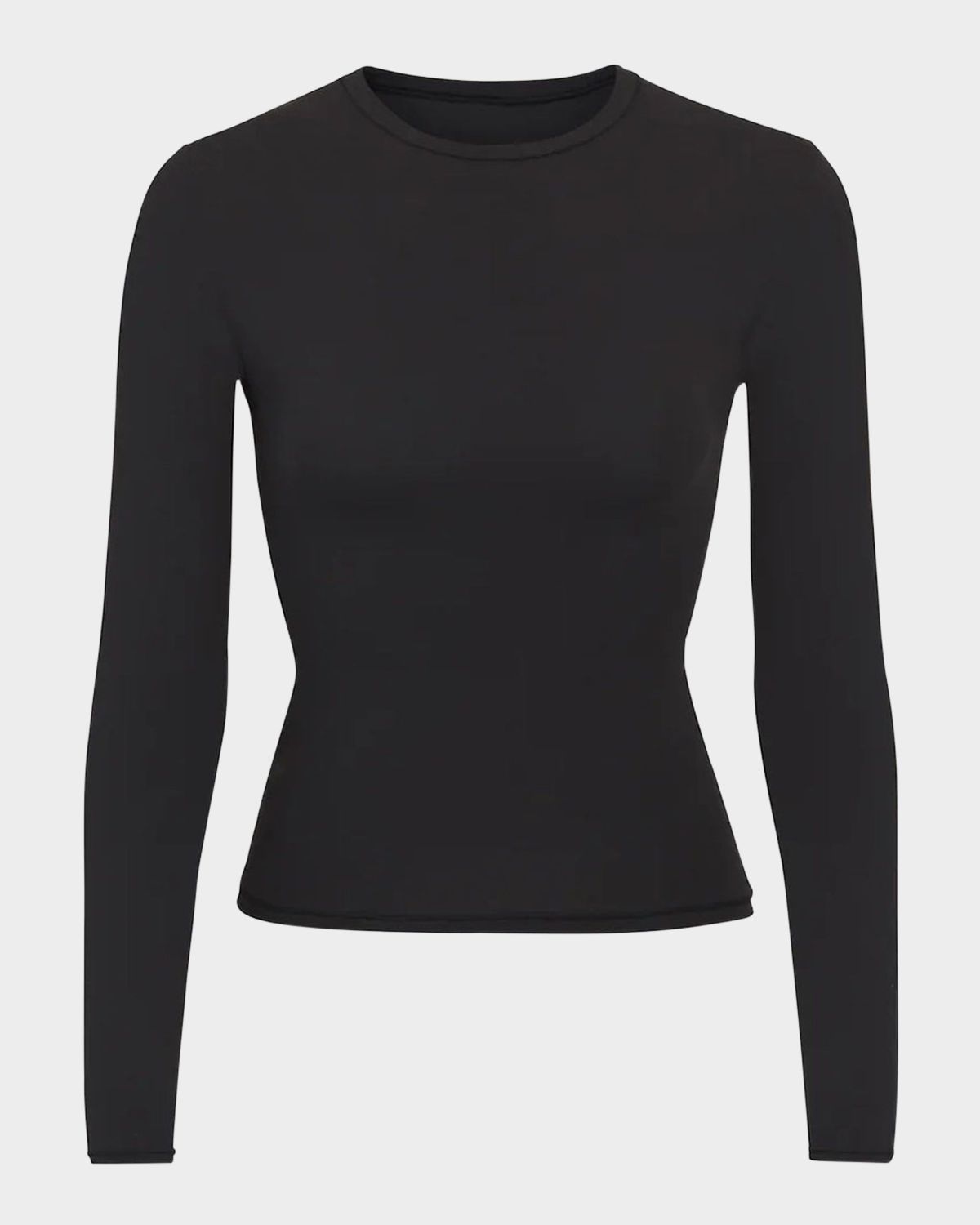 SKIMS Fits Everybody Crewneck Long-Sleeve T-Shirt | Thumbnail 5