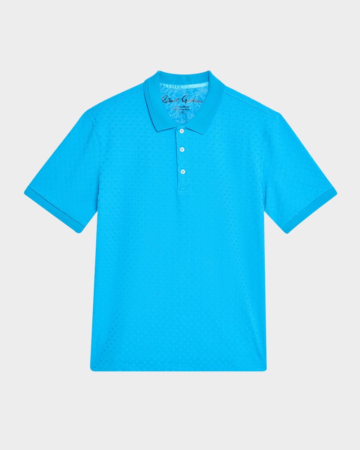 Robert Graham Men 's Elias Jacquard Knit Polo Shirt