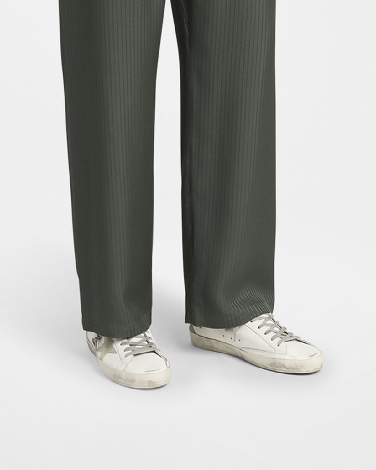 Golden Goose Men 's Super-Star Metal-Logo Leather Low-Top Sneakers