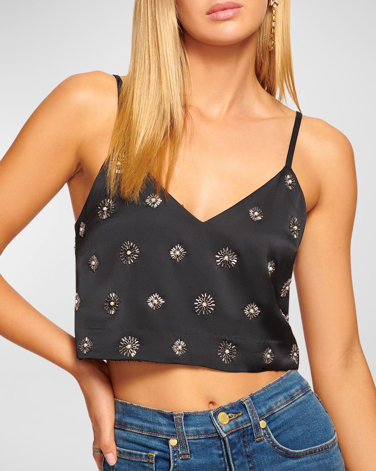 Ramy Brook Adelynn Embellished Tank Top