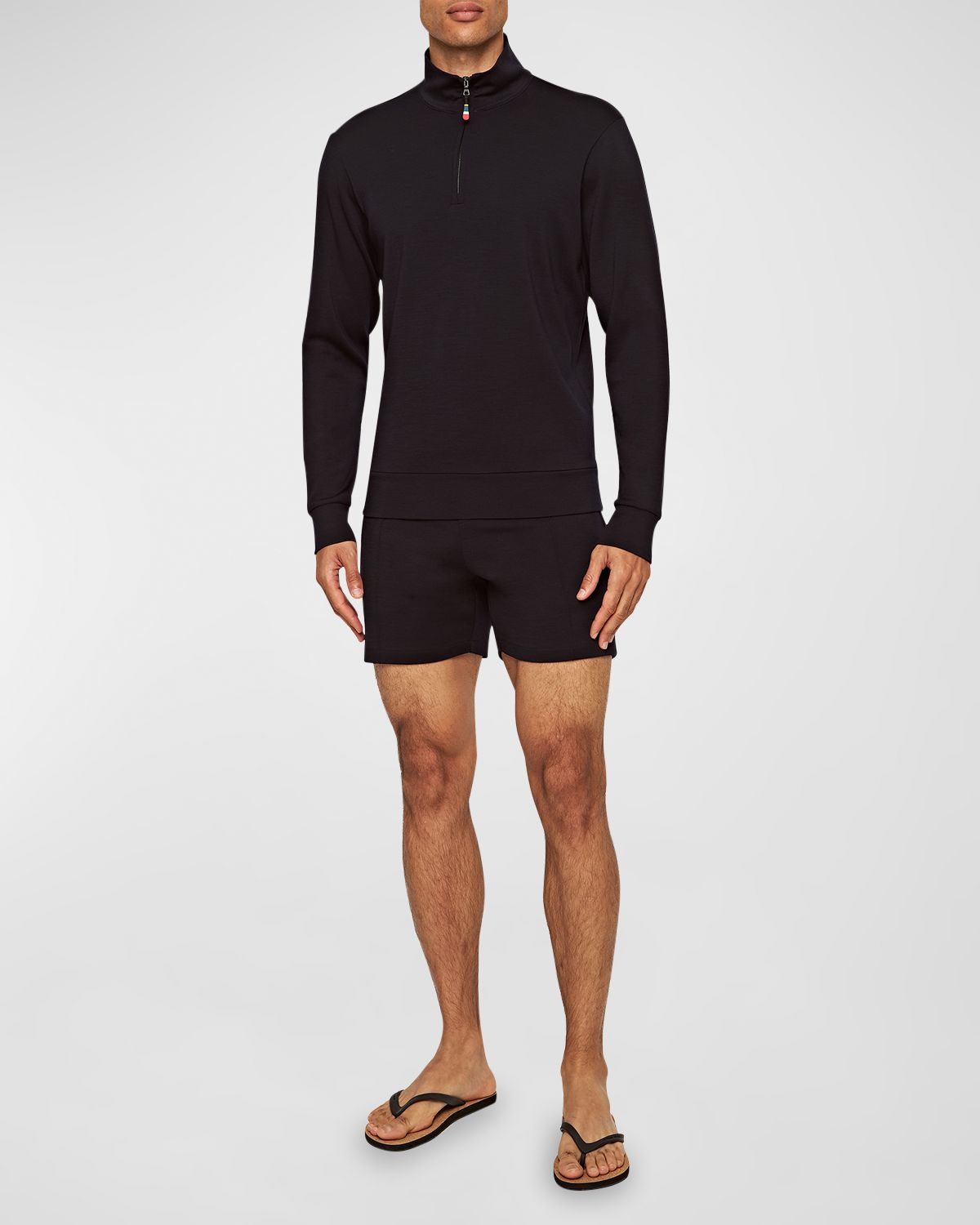 Orlebar Brown Men 's Isar Quarter-Zip Sweatshirt