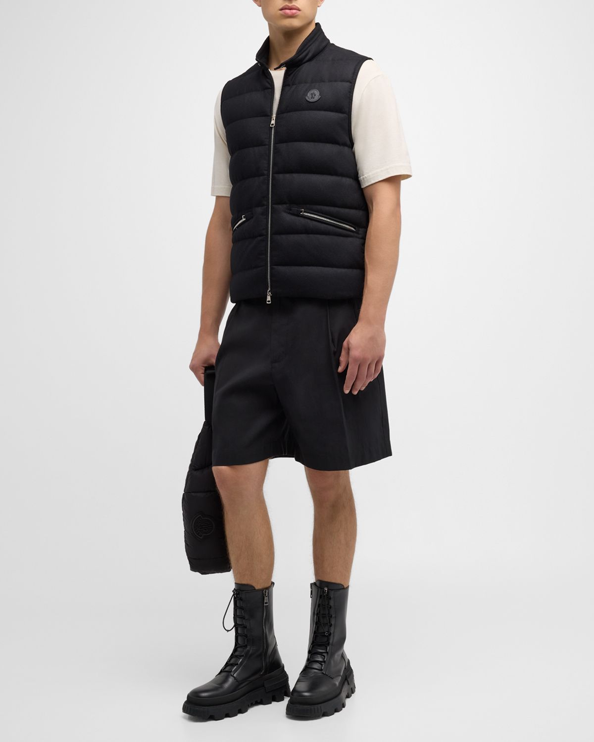 Moncler Men 's Gallienne Cashmere-Blend Down Vest