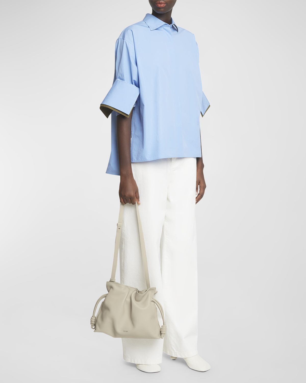 Loewe Flamenco Medium Clutch Bag in Napa Leather