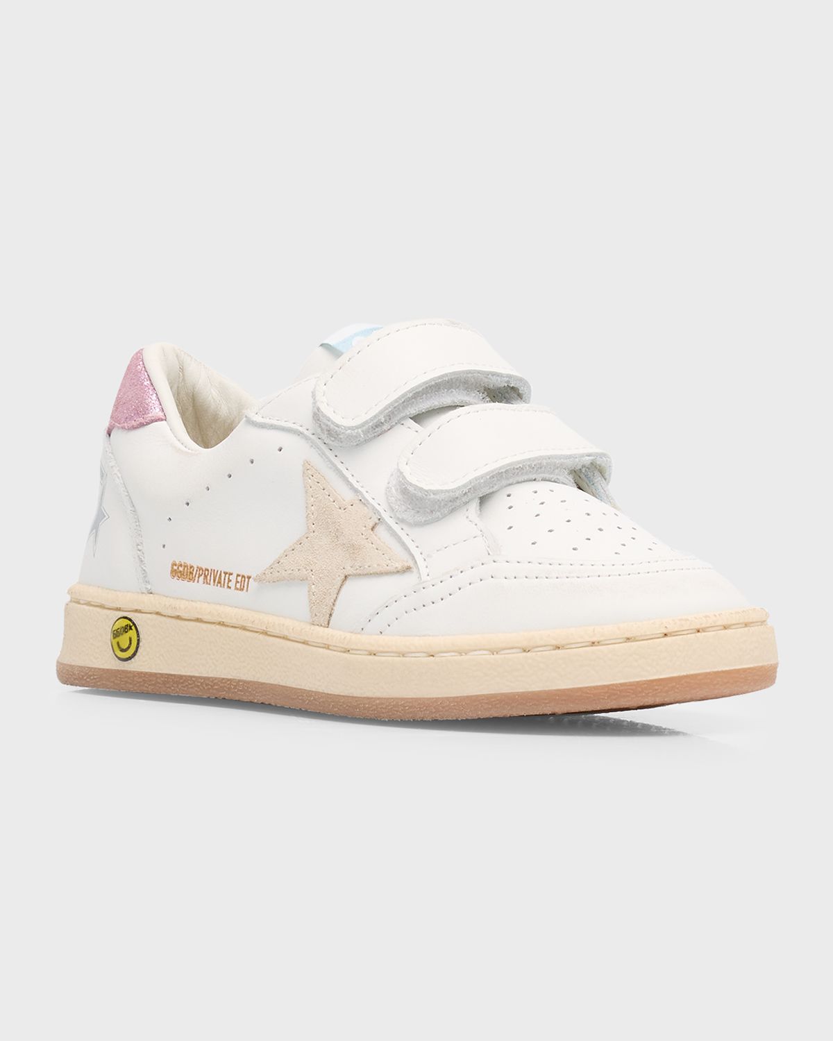 Golden Goose Girl 's Ballstar Leather Dual-Grip Sneakers, Kids | Thumbnail 7