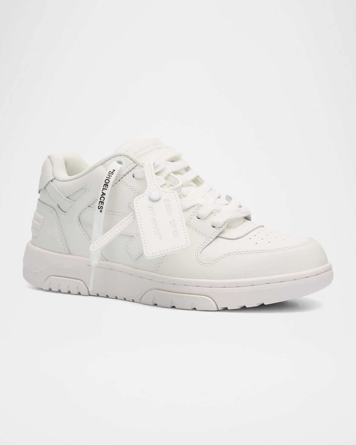 Off-White Men 's Out Of Office Tonal Leather Low-Top Sneakers