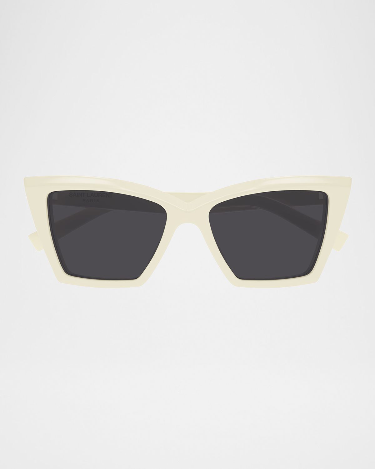 Saint Laurent Beveled Acetate Cat-Eye Sunglasses