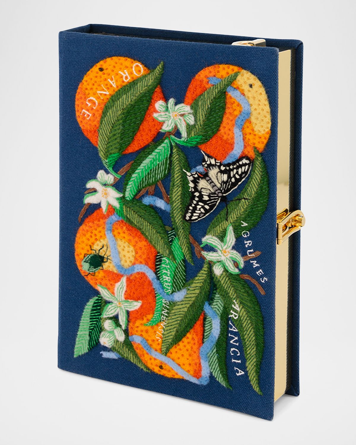 Olympia Le-Tan Oranges Book Clutch Bag