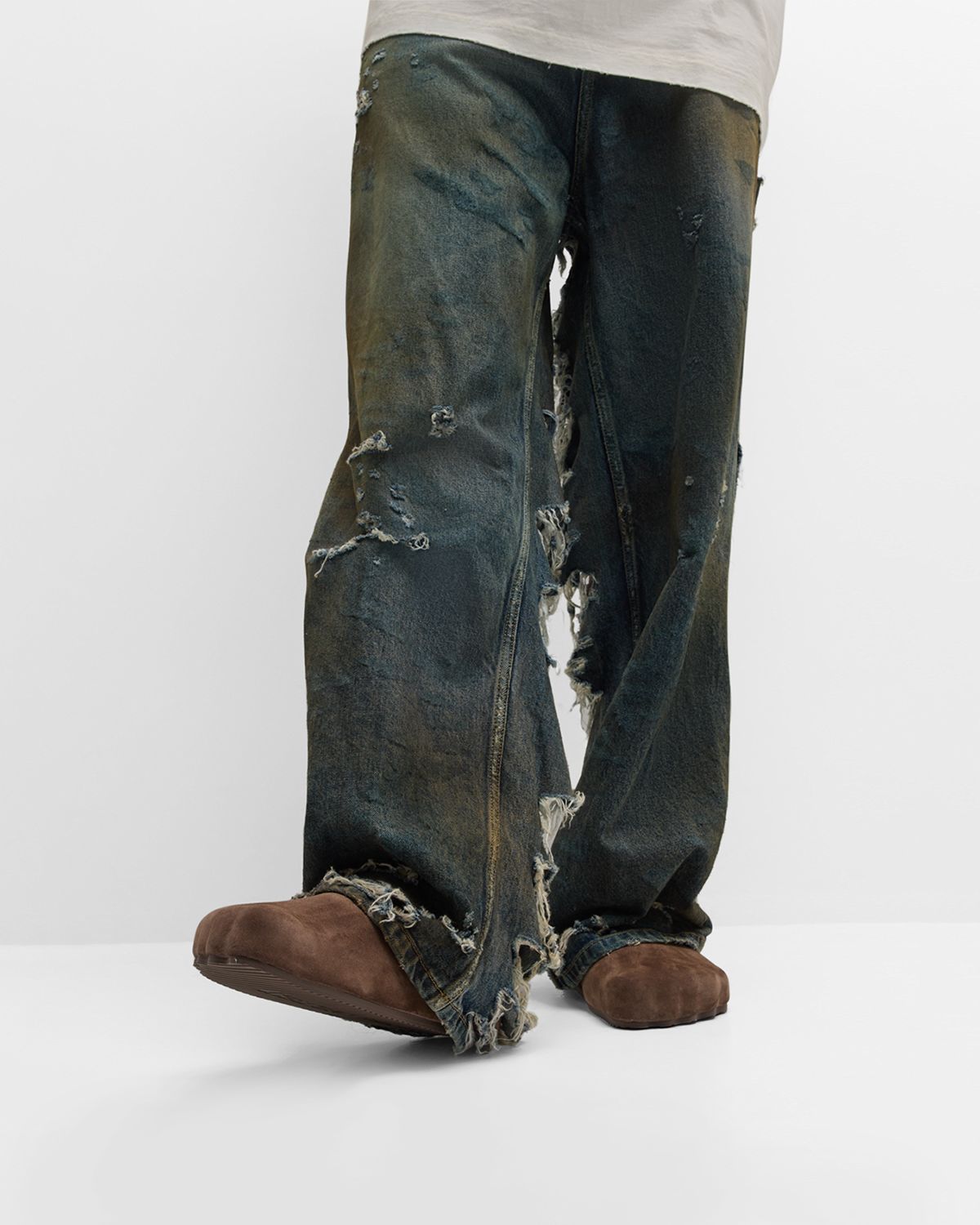 Balenciaga Men 's Suede Sunday Mule Slippers