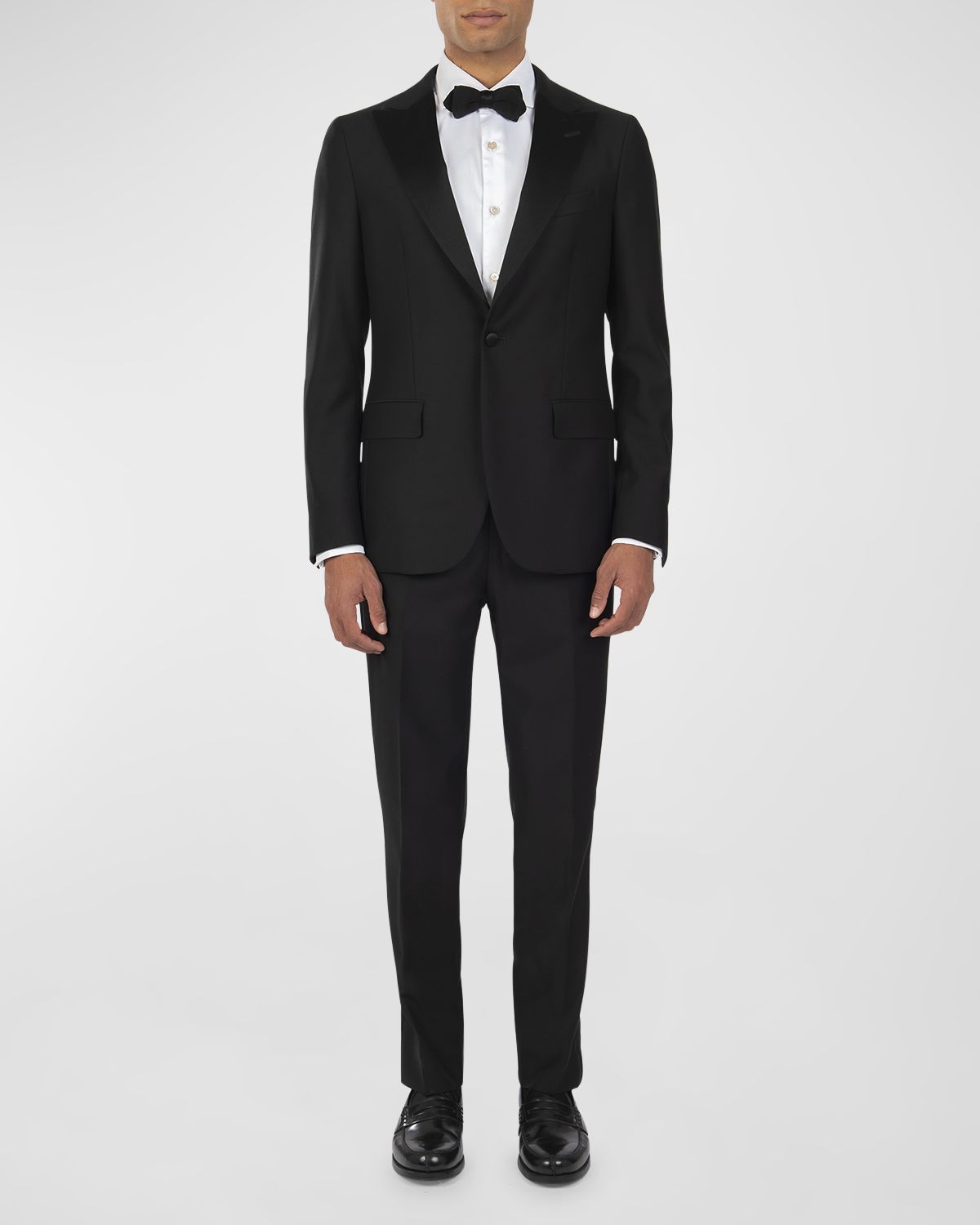 Boglioli Men 's Stretch Wool Peak-Lapel Tuxedo - Men's Clothing