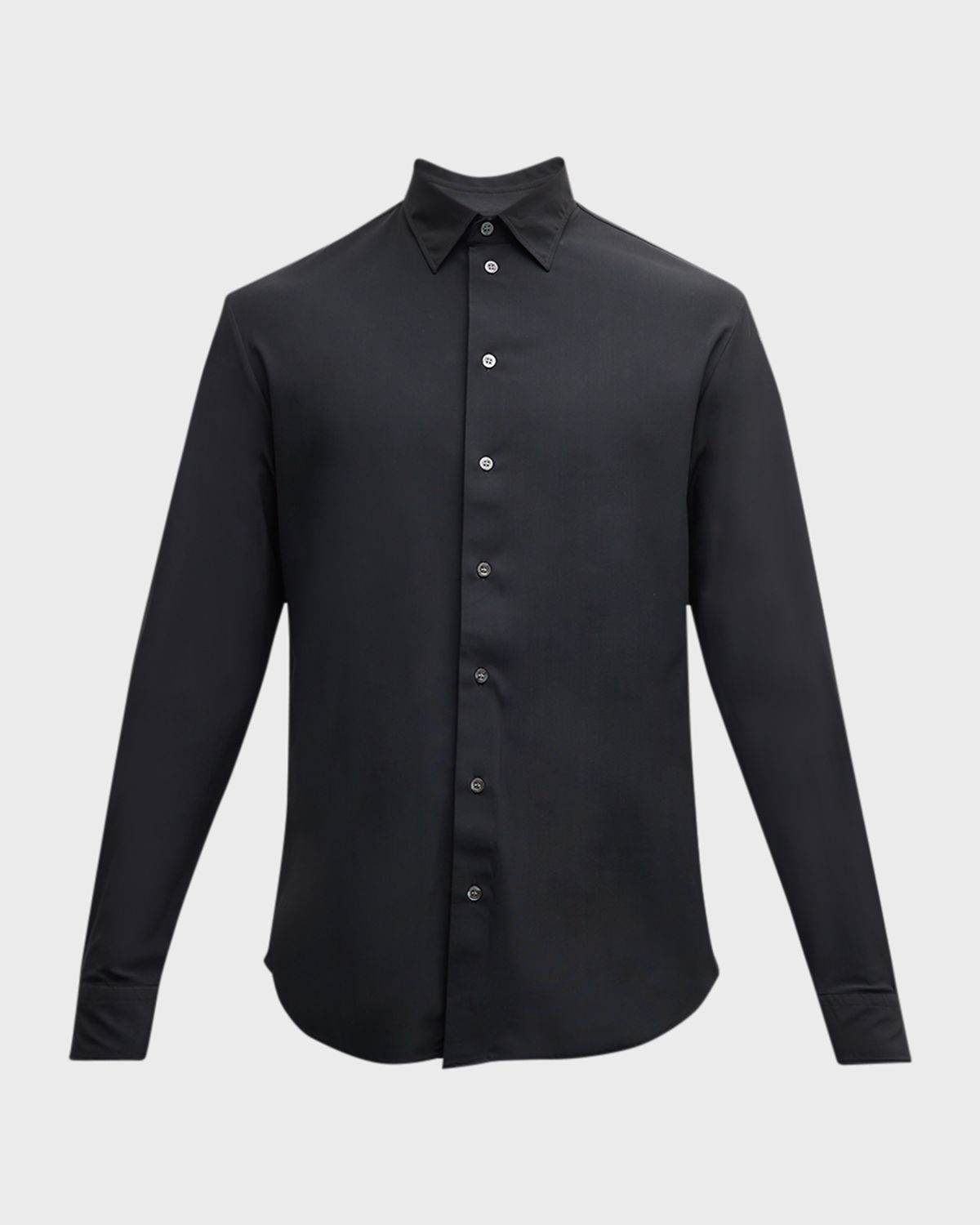 Emporio Armani Men 's Nylon-Stretch Sport Shirt