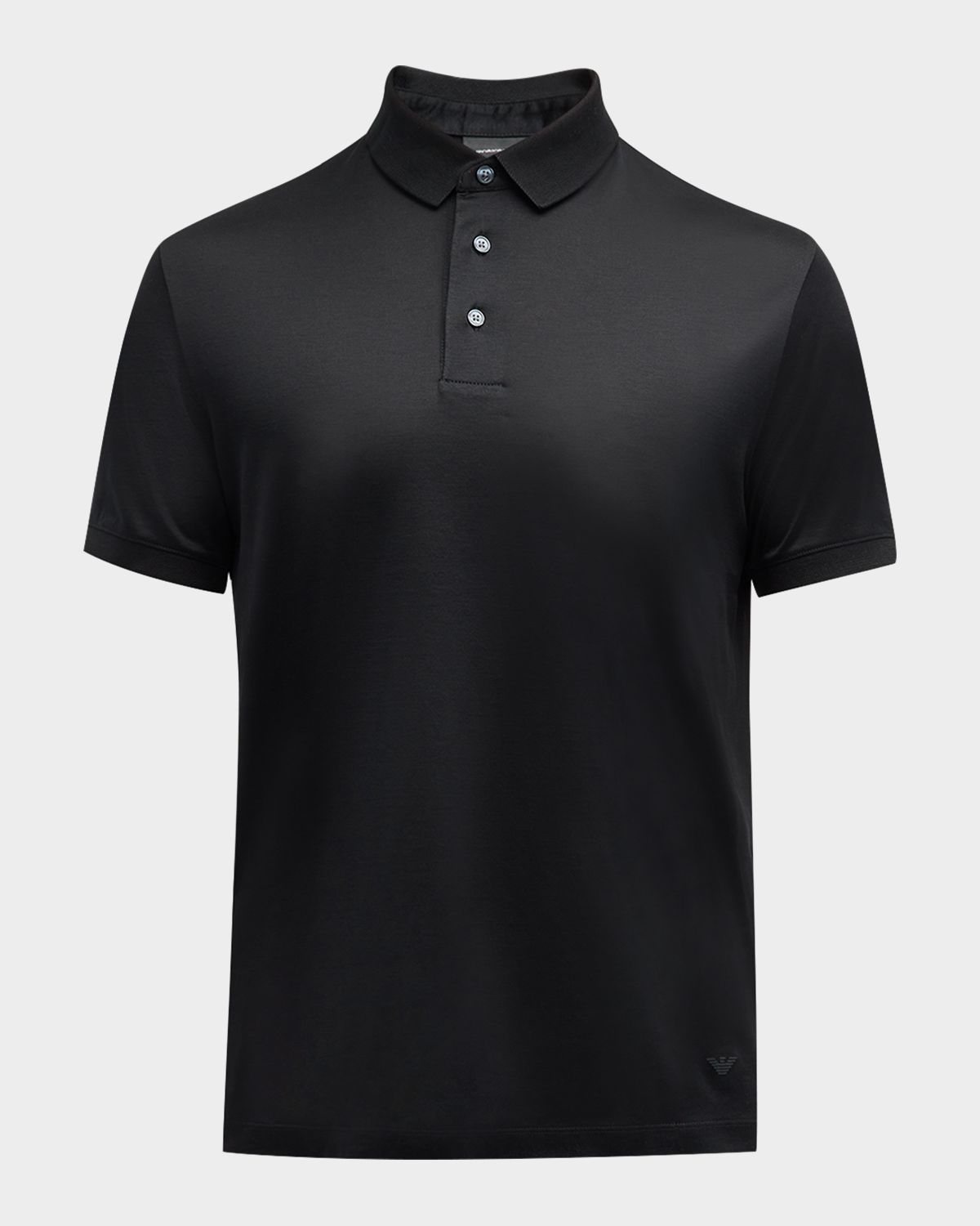 Emporio Armani Men 's Solid Jersey-Stretch Polo Shirt