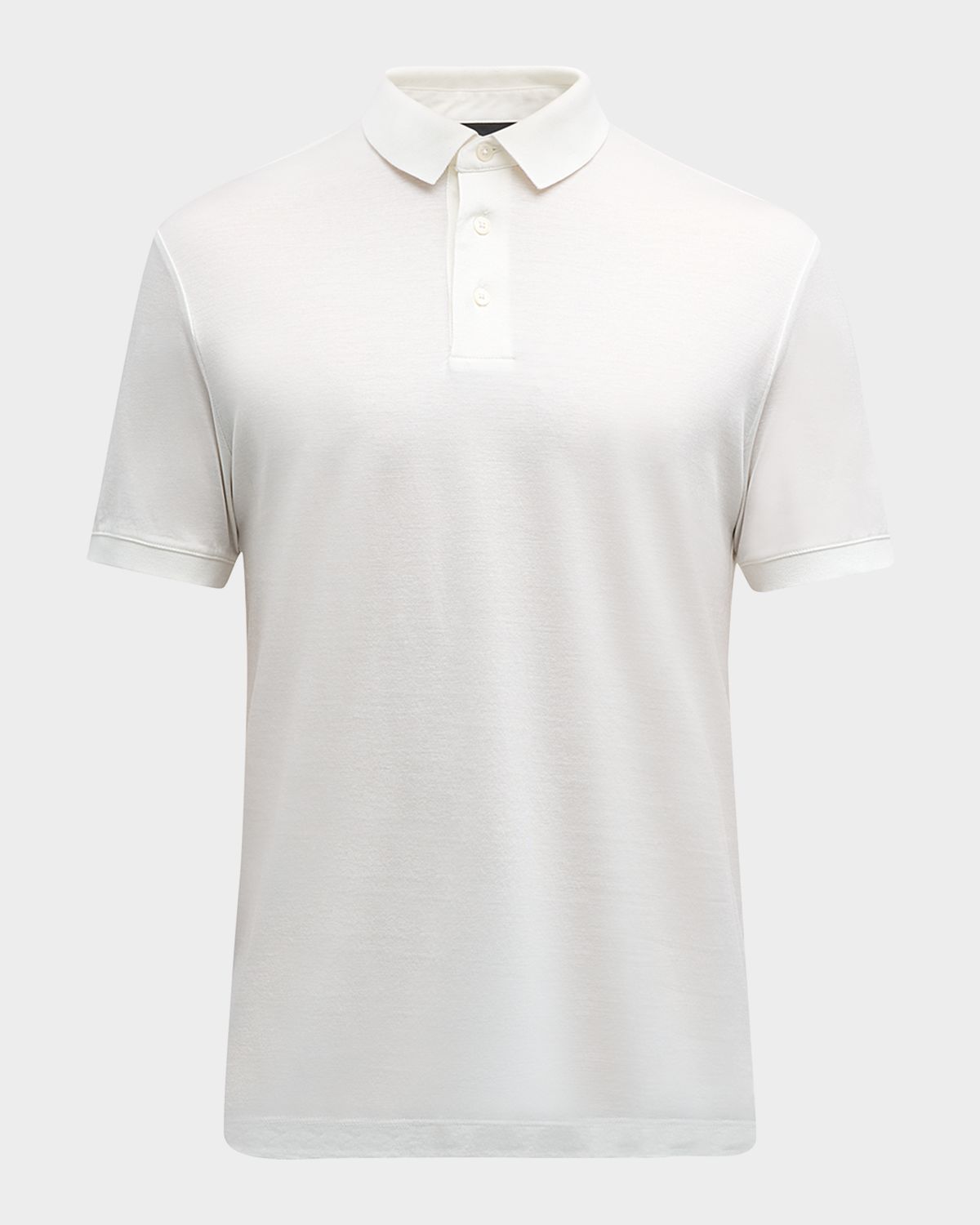 Emporio Armani Men 's Solid Jersey-Stretch Polo Shirt