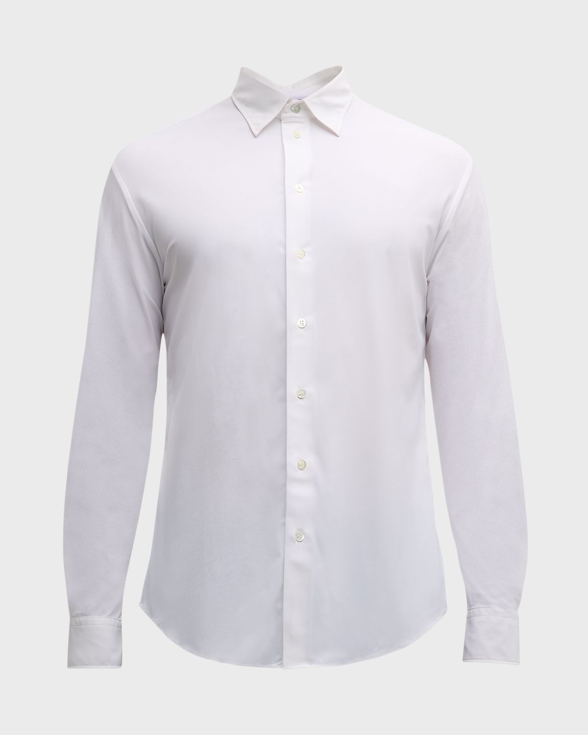 Emporio Armani Men 's Slim Fit Nylon-Stretch Sport Shirt