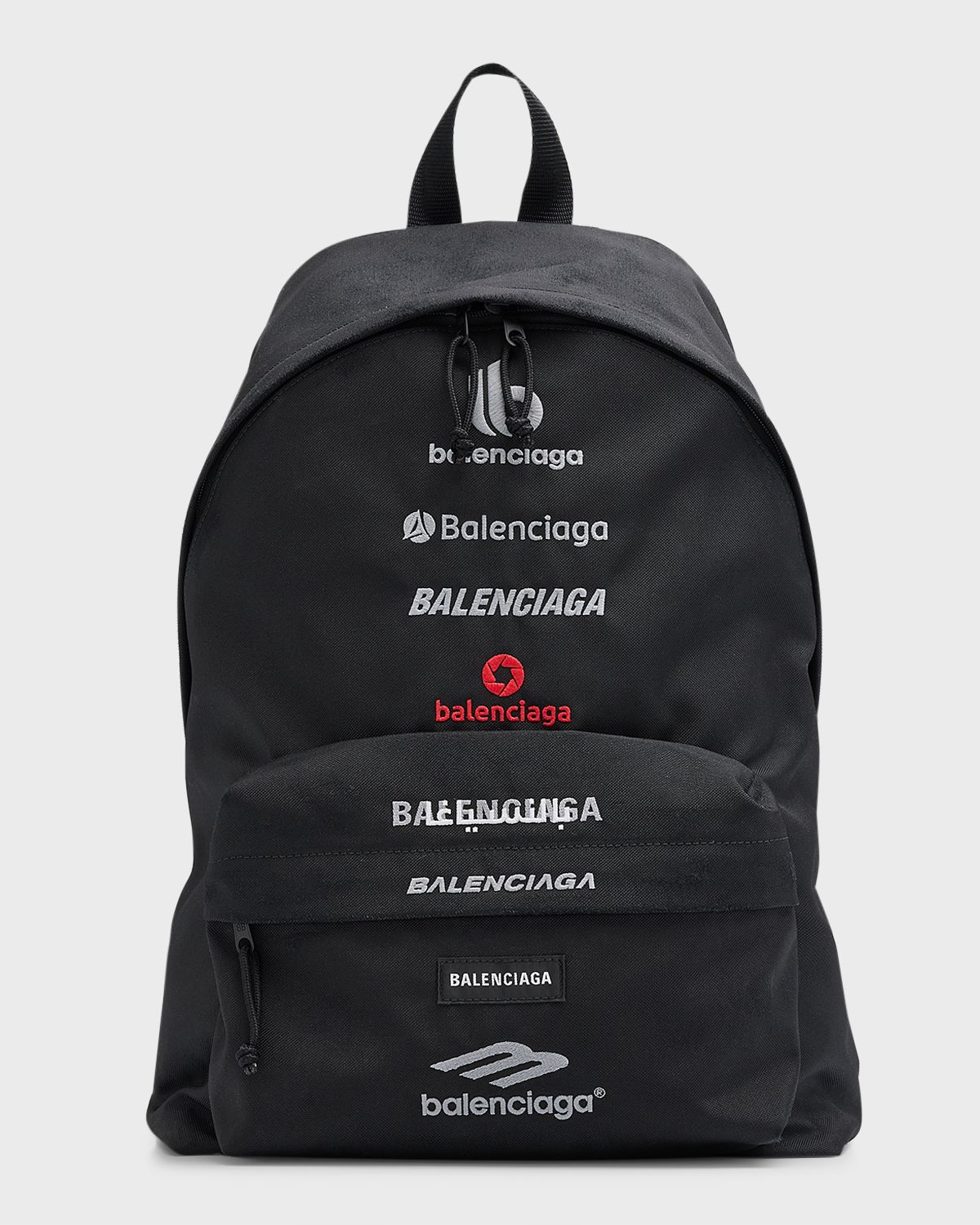 Balenciaga Men 's Explorer Multilogo Nylon Backpack