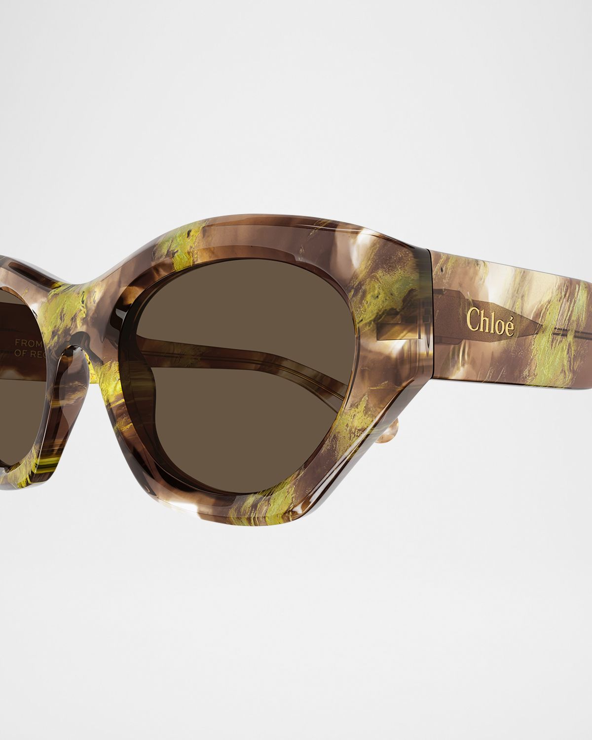 Chloe Logo Acetate Cat-Eye Sunglasses