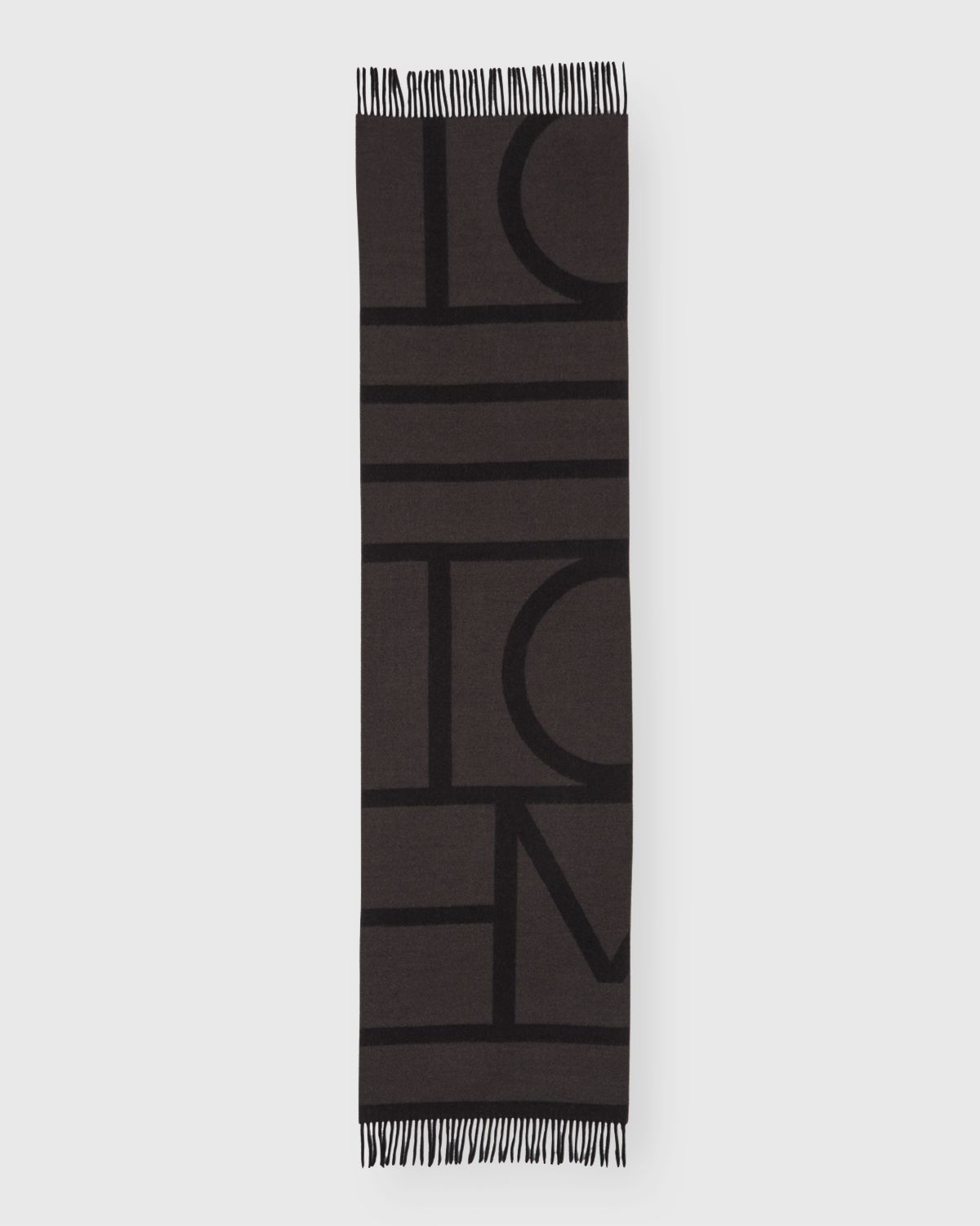 Toteme Monogram Jacquard Wool Scarf