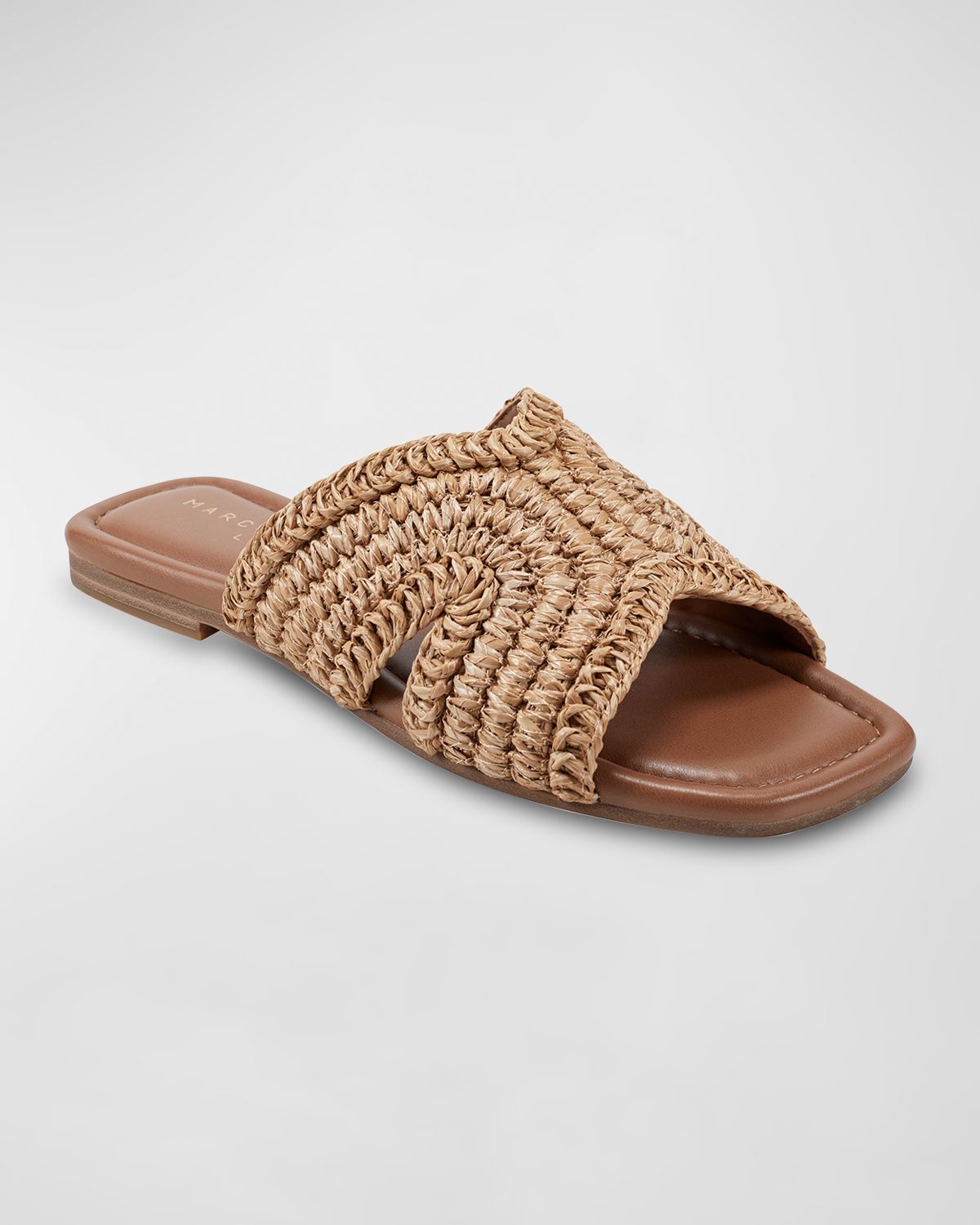 Marc Fisher LTD Narda Woven Raffia Flat Slide Sandals | Thumbnail 4 Marc Fisher LTD Narda Woven Raffia Flat Slide Sandals | Thumbnail 4