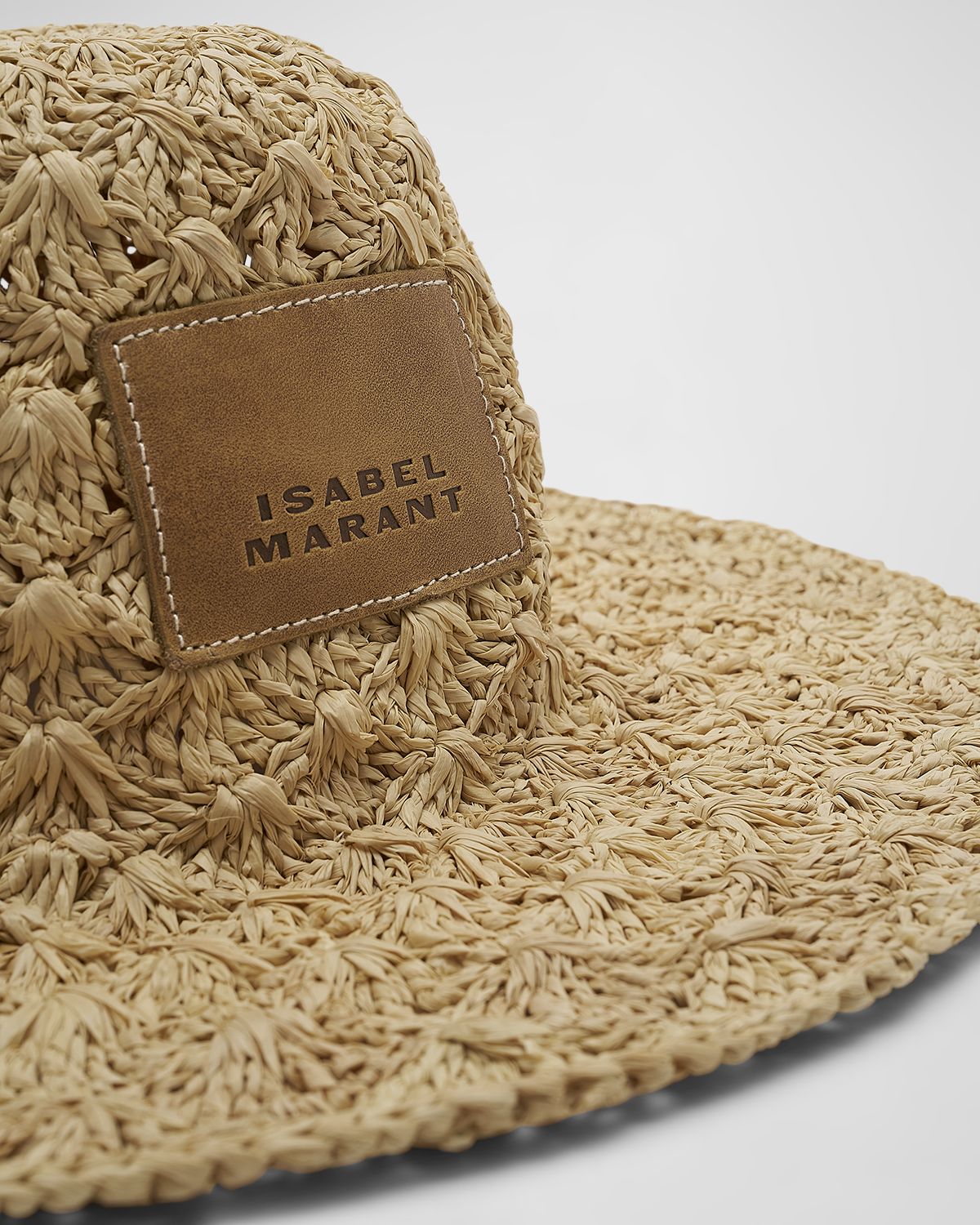Isabel Marant Tulum Shell Raffia Bucket Hat