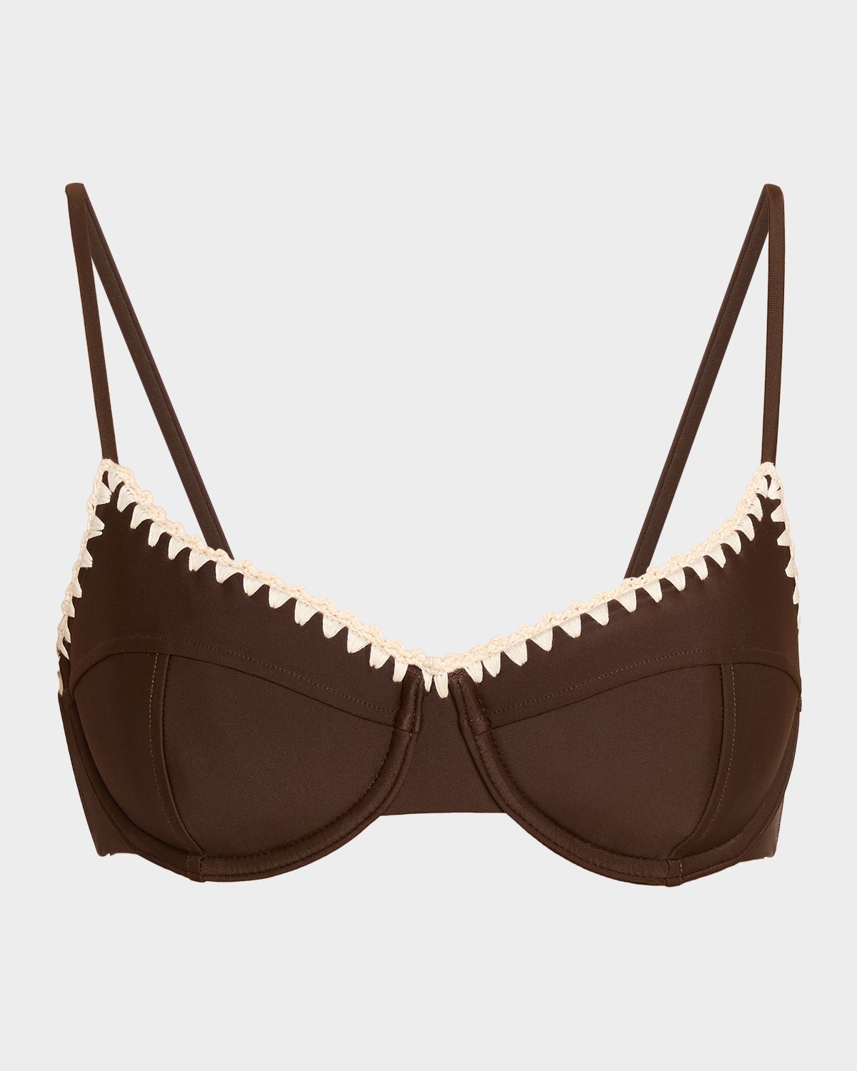 Ramy Brook Emmeline Crochet-Trim Bikini Top | Thumbnail 5