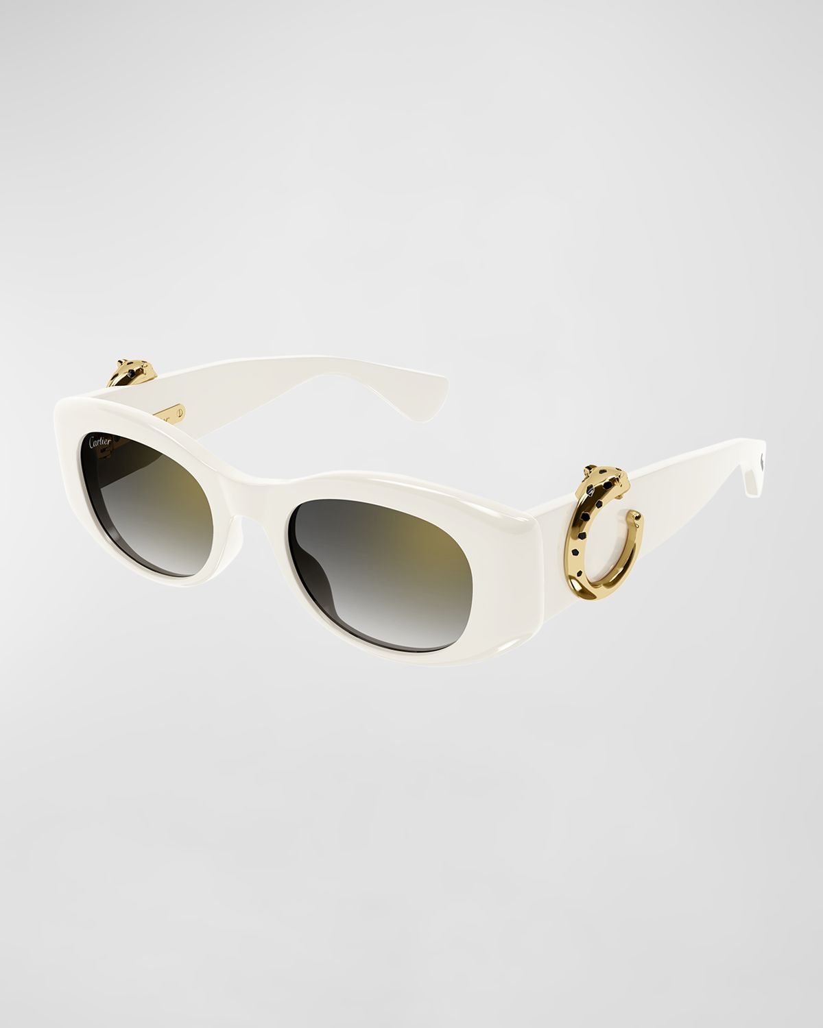 Cartier Panthère C-Logo Acetate Cat-Eye Sunglasses