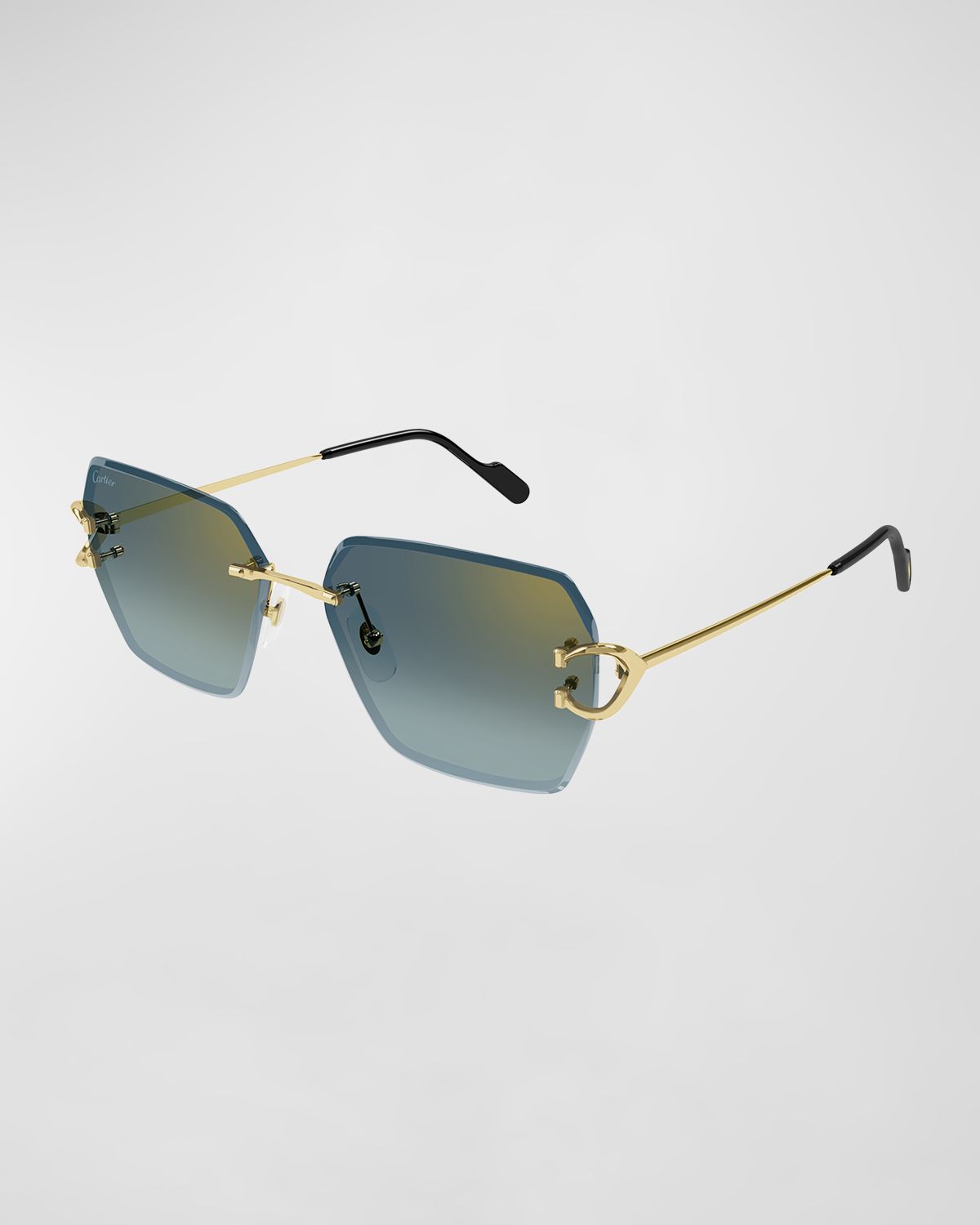 Cartier Rimless Metal Butterfly Sunglasses | Thumbnail 3 Cartier Rimless Metal Butterfly Sunglasses | Thumbnail 3