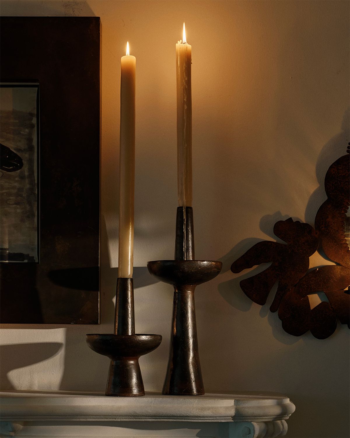 Jan Barboglio Vela con Falda Skirted Candle Holder