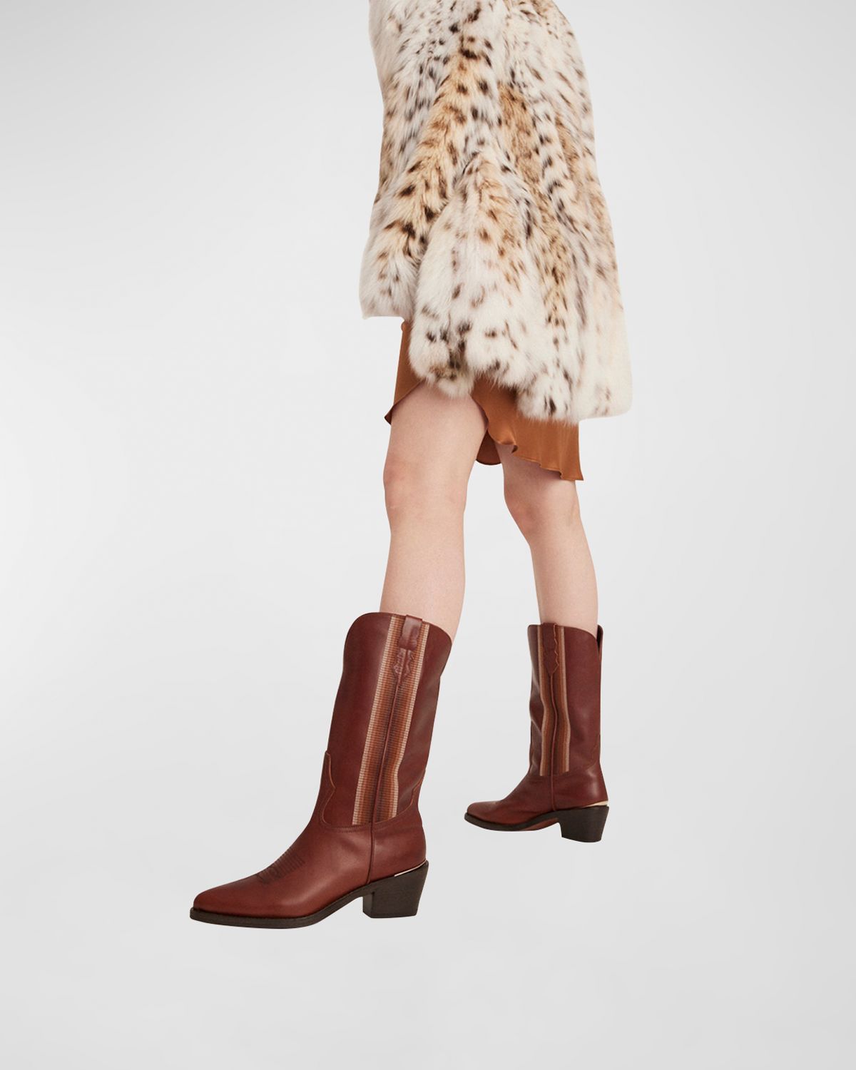 Partlow Christina Embroidered Leather Western Boots